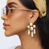 PEARL REFLECTION CHANDELIER EARRINGS sold by Lele Sadoughi