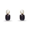 MIDNIGHT PEBBLE STUD EARRINGS sold by Lele Sadoughi