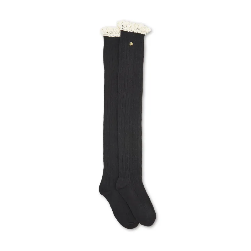 JET VICTORIA KNEE HIGH SOCK sold by Lele Sadoughi