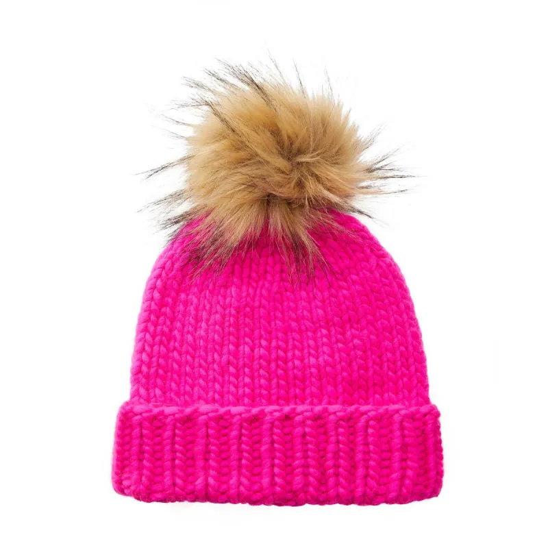 PINK RUTHERFORD BEANIE sold by Lele Sadoughi