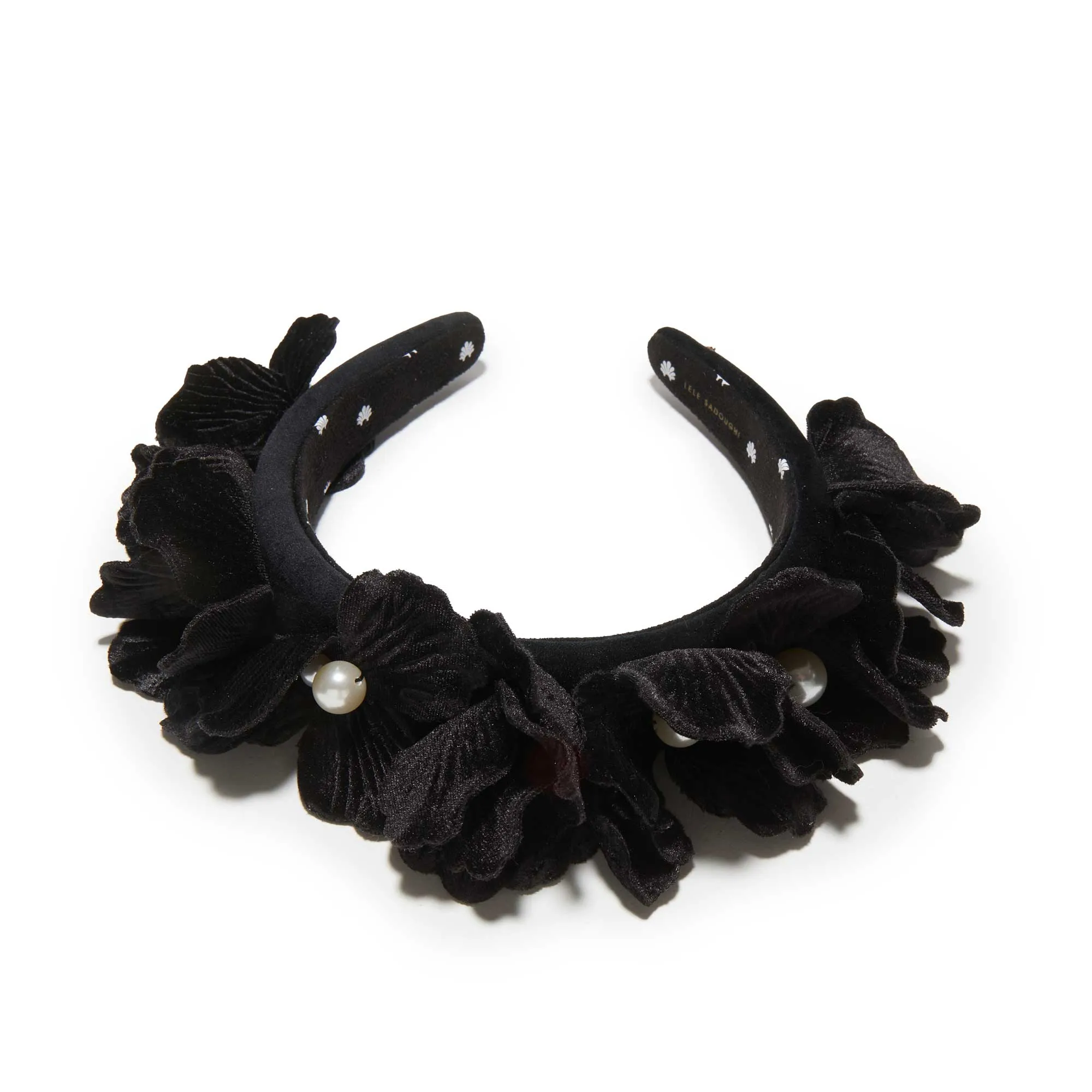 JET MAGNOLIA VELVET HEADBAND sold by Lele Sadoughi product image thumbnail 3