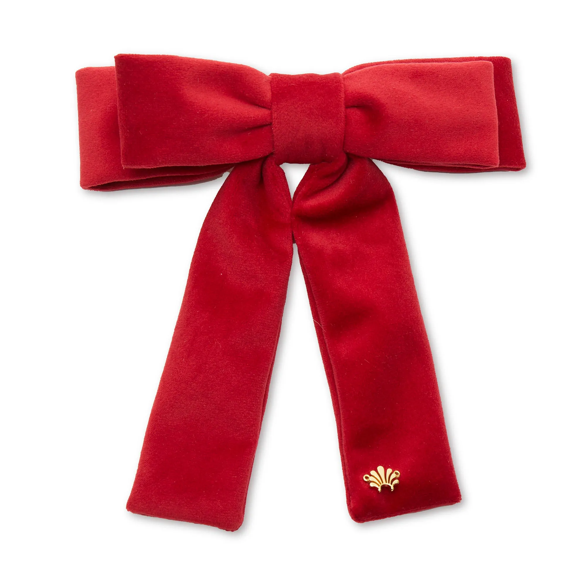 RED VELVET ANTOINETTE BOW BARRETTE sold by Lele Sadoughi