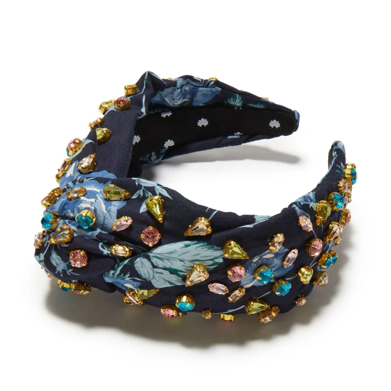 BLUE MULTI JEWELED GRETA HEADBAND sold by Lele Sadoughi