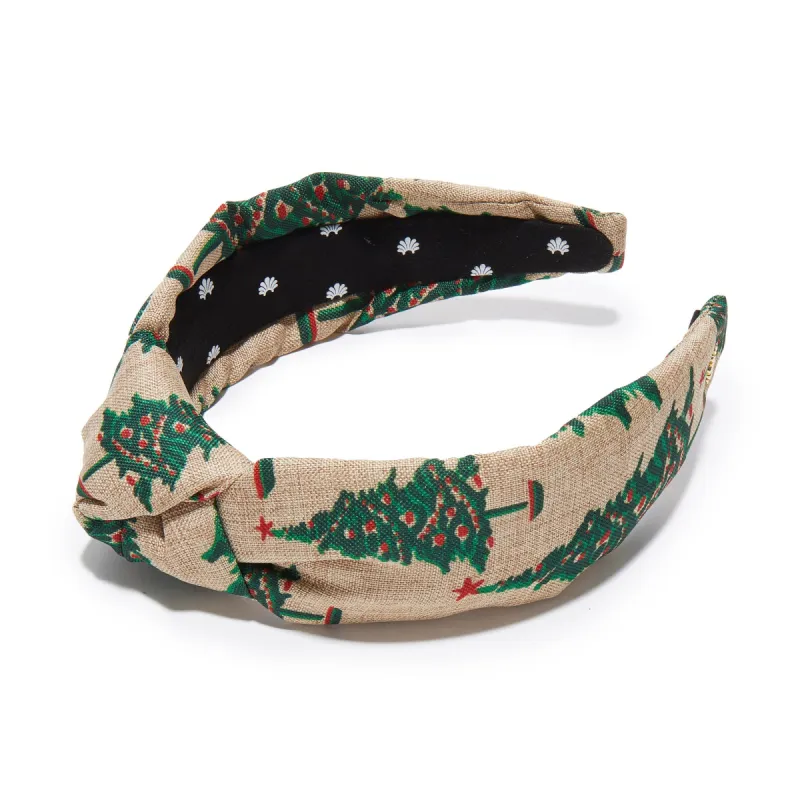 VINTAGE PINE EVERGREEN WOVEN KNOTTED HEADBAND sold by Lele Sadoughi