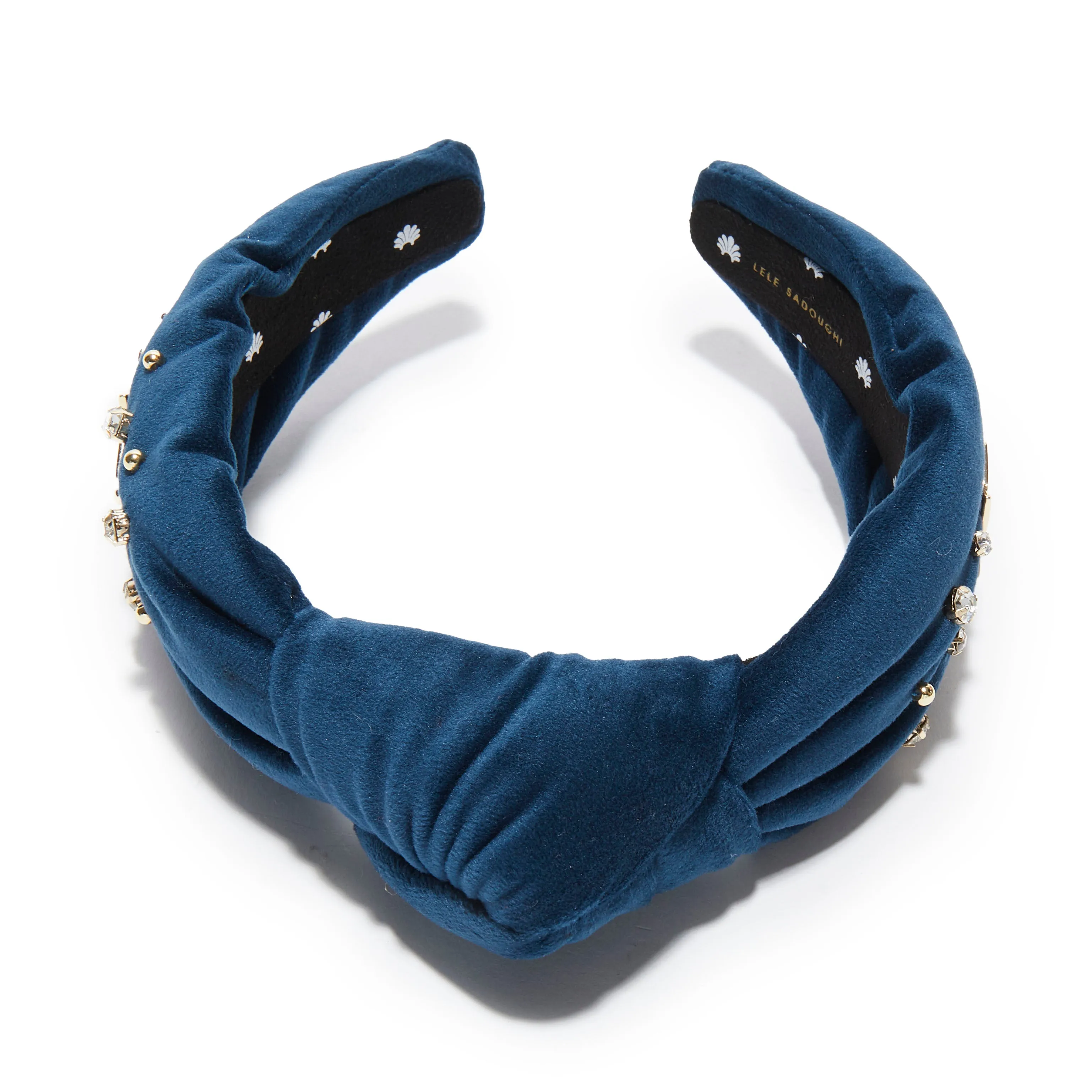 NAVY CRYSTAL STAR HOLIDAY KNOTTED HEADBAND sold by Lele Sadoughi product image thumbnail 3