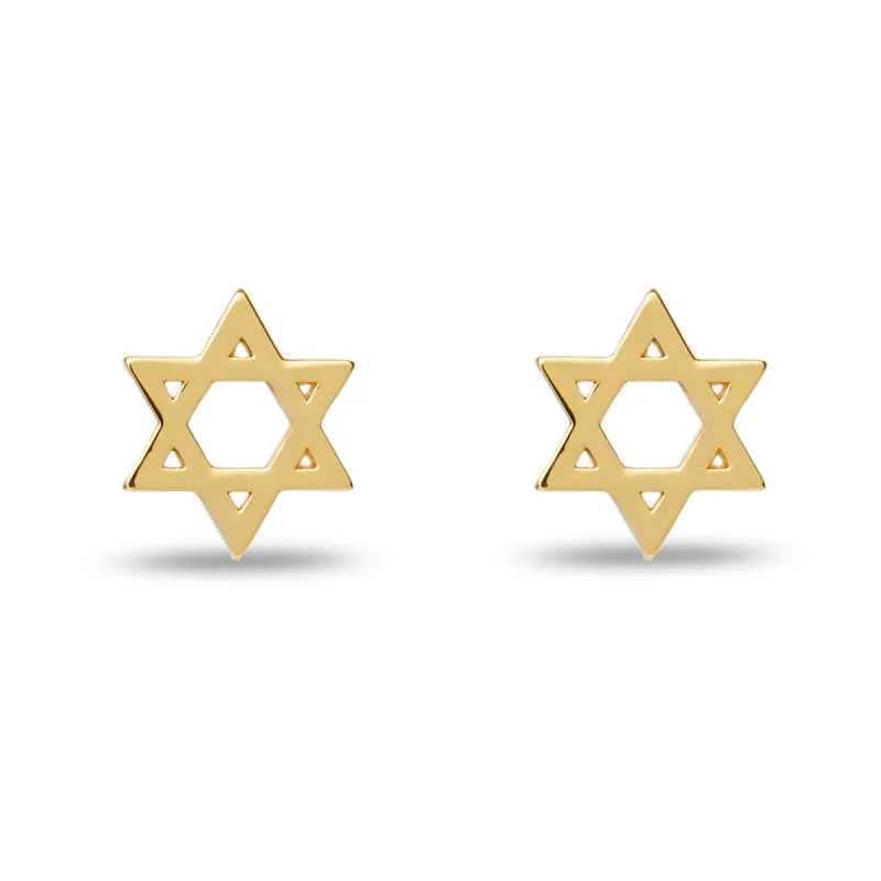 GOLD STAR STUD EARRINGS made by Lele Sadoughi