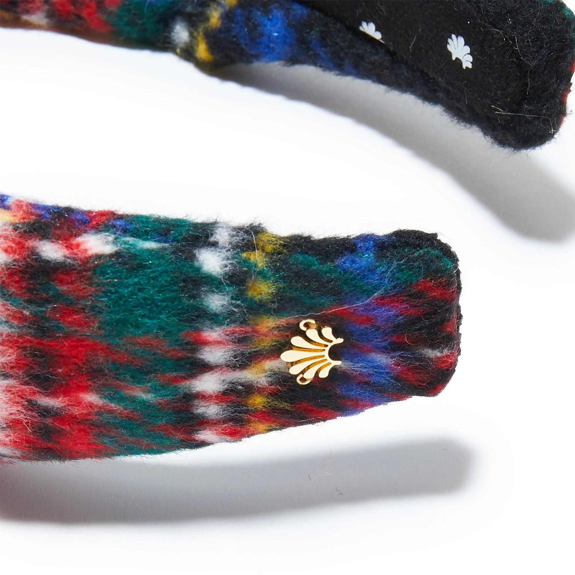 JET PLAID FLANNEL PLAID KNOTTED HEADBAND sold by Lele Sadoughi product image thumbnail 3