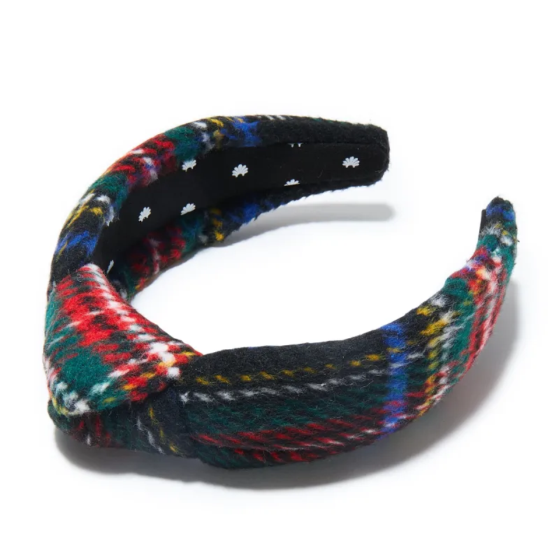 JET PLAID FLANNEL PLAID KNOTTED HEADBAND sold by Lele Sadoughi