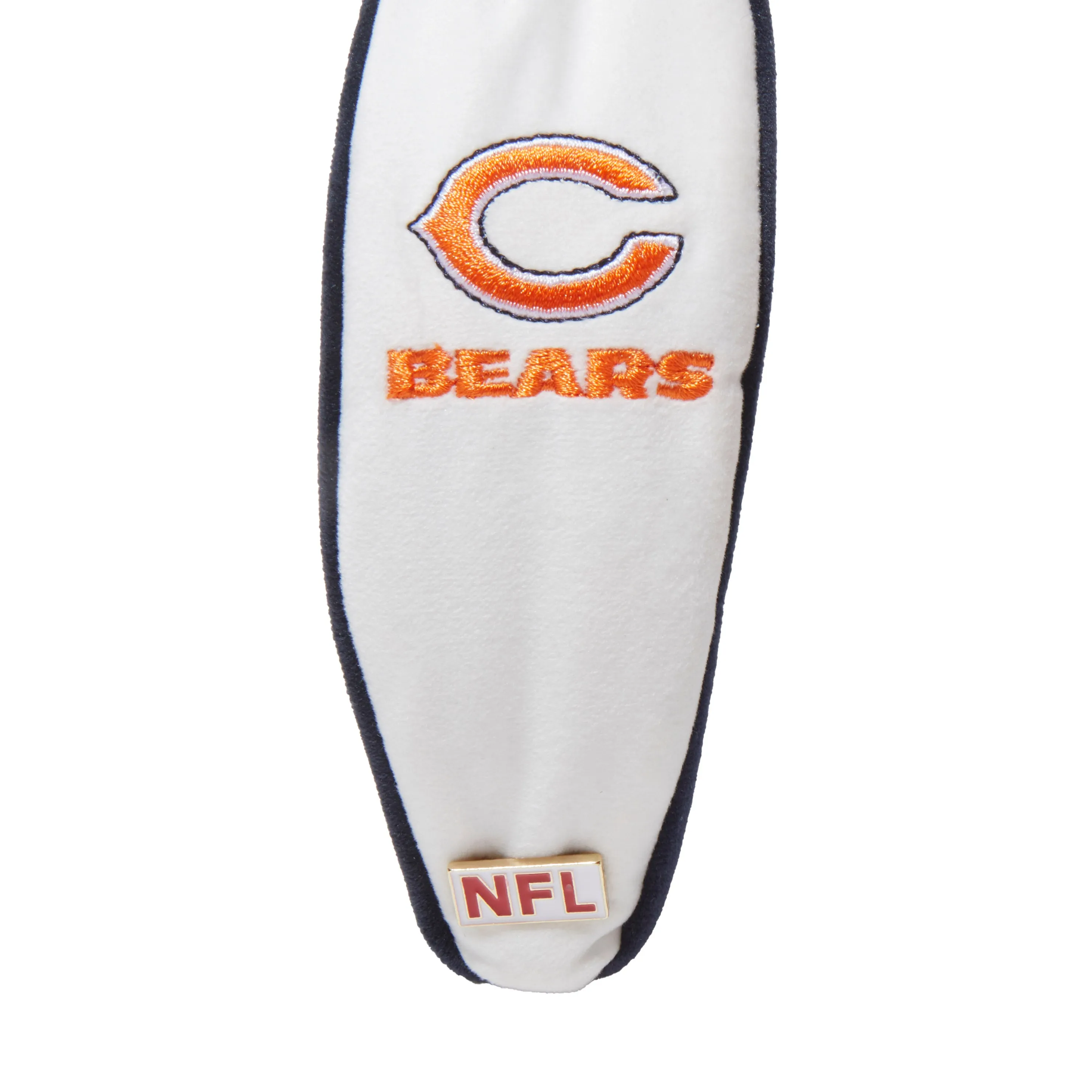 CHICAGO BEARS LELE SADOUGHI X NFL IVORY EMBROIDERED KNOTTED HEADBAND sold by Lele Sadoughi product image thumbnail 4