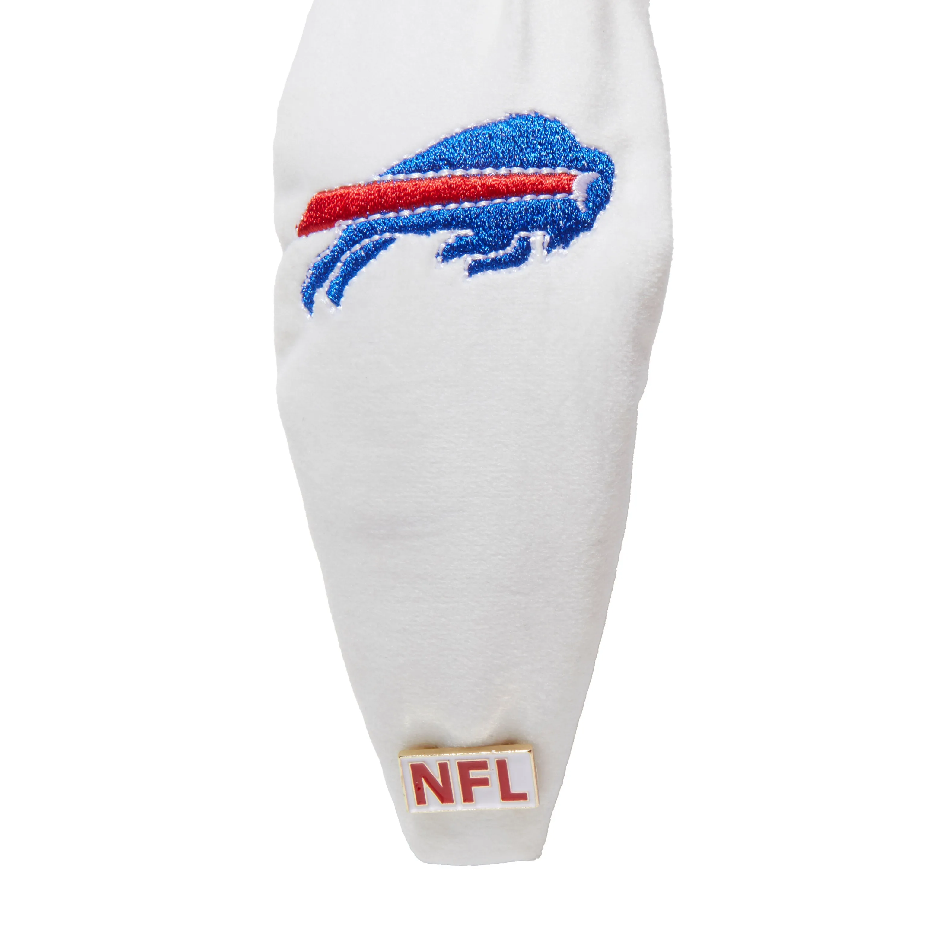 BUFFALO BILLS LELE SADOUGHI X NFL IVORY EMBROIDERED KNOTTED HEADBAND sold by Lele Sadoughi product image thumbnail 4