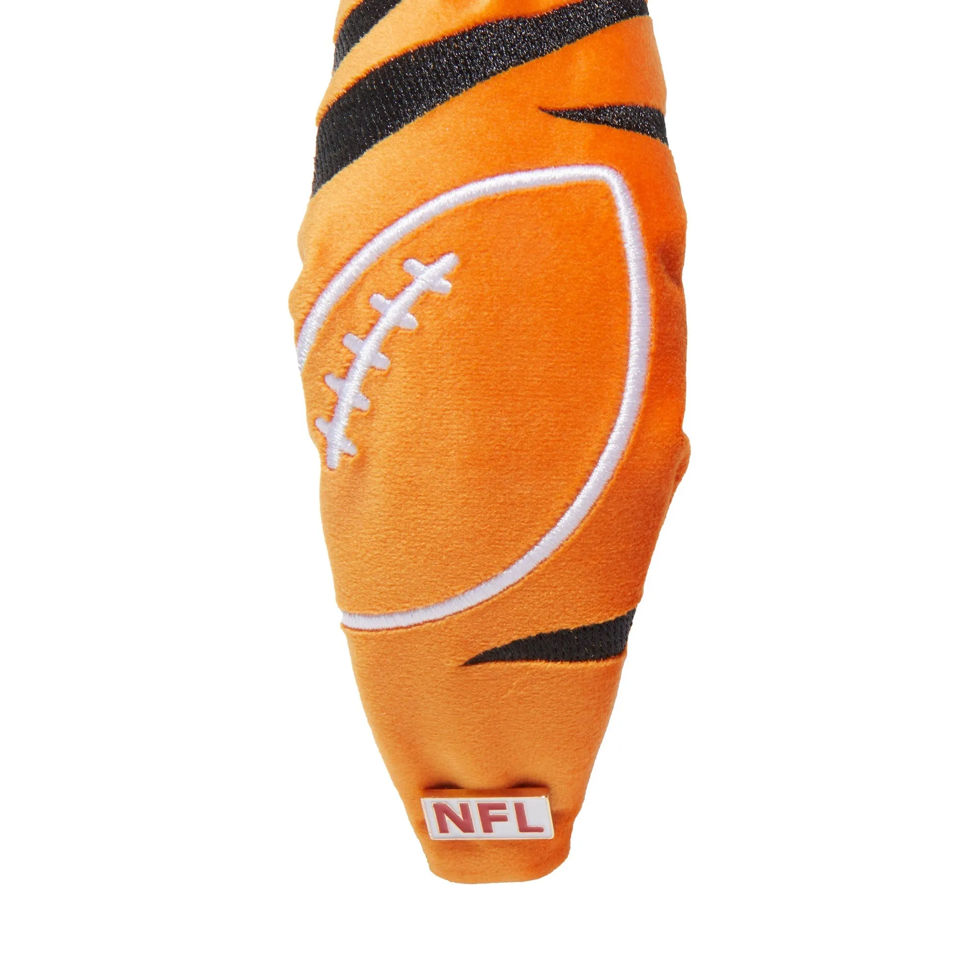 CINCINNATI BENGALS LELE SADOUGHI X NFL ORANGE EMBROIDERED KNOTTED HEADBAND sold by Lele Sadoughi product image thumbnail 4