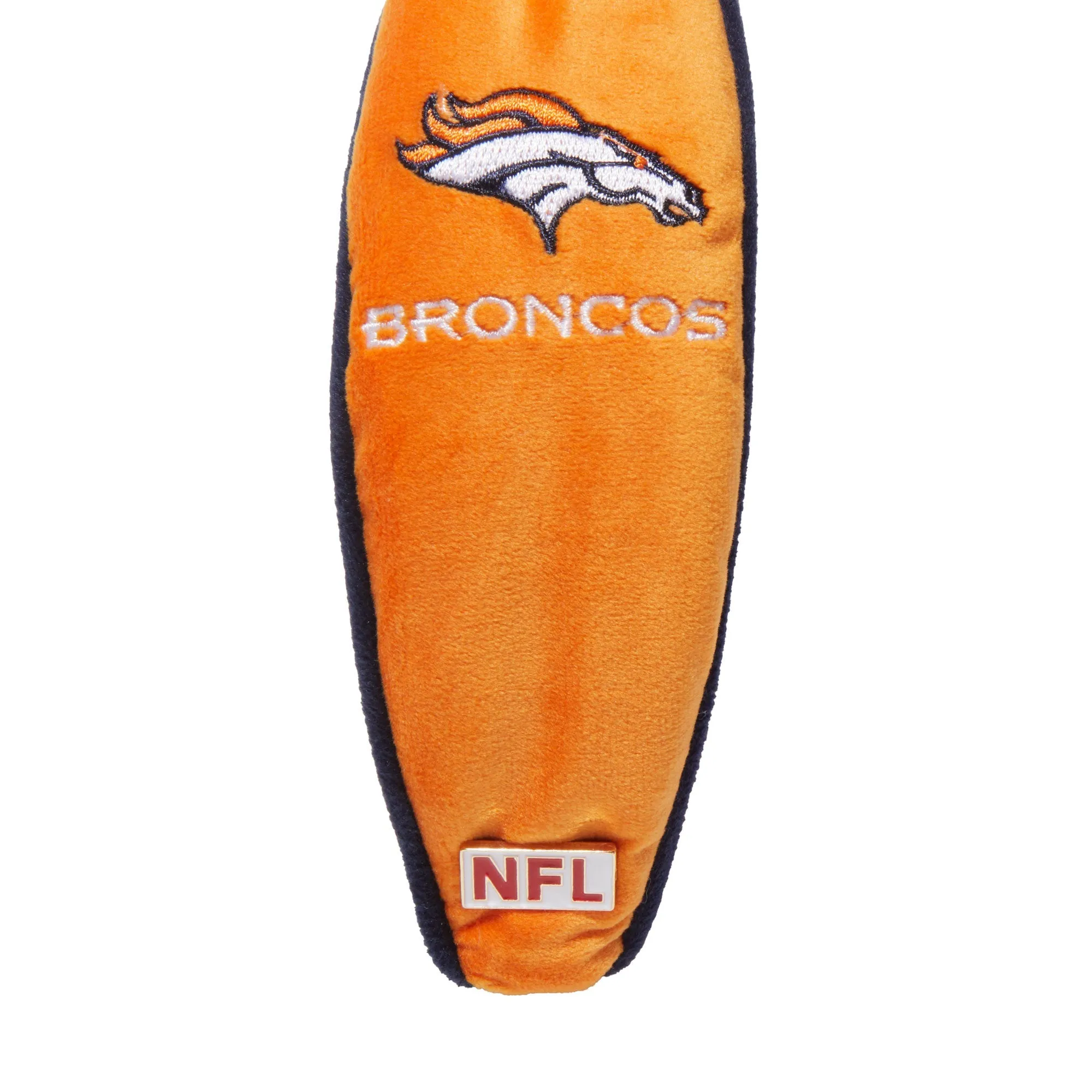 DENVER BRONCOS LELE SADOUGHI X NFL ORANGE EMBROIDERED KNOTTED HEADBAND sold by Lele Sadoughi product image thumbnail 4