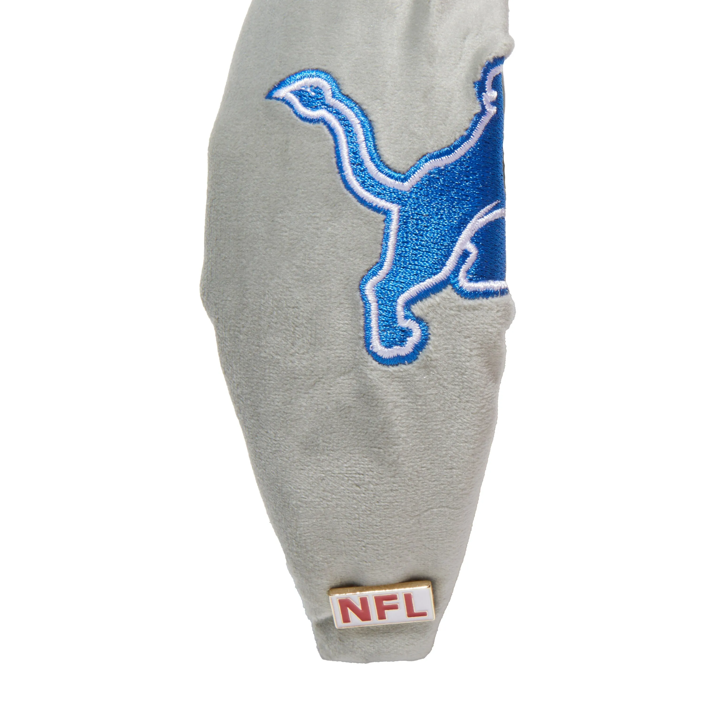 DETROIT LIONS LELE SADOUGHI X NFL GRAY EMBROIDERED KNOTTED HEADBAND sold by Lele Sadoughi product image thumbnail 4