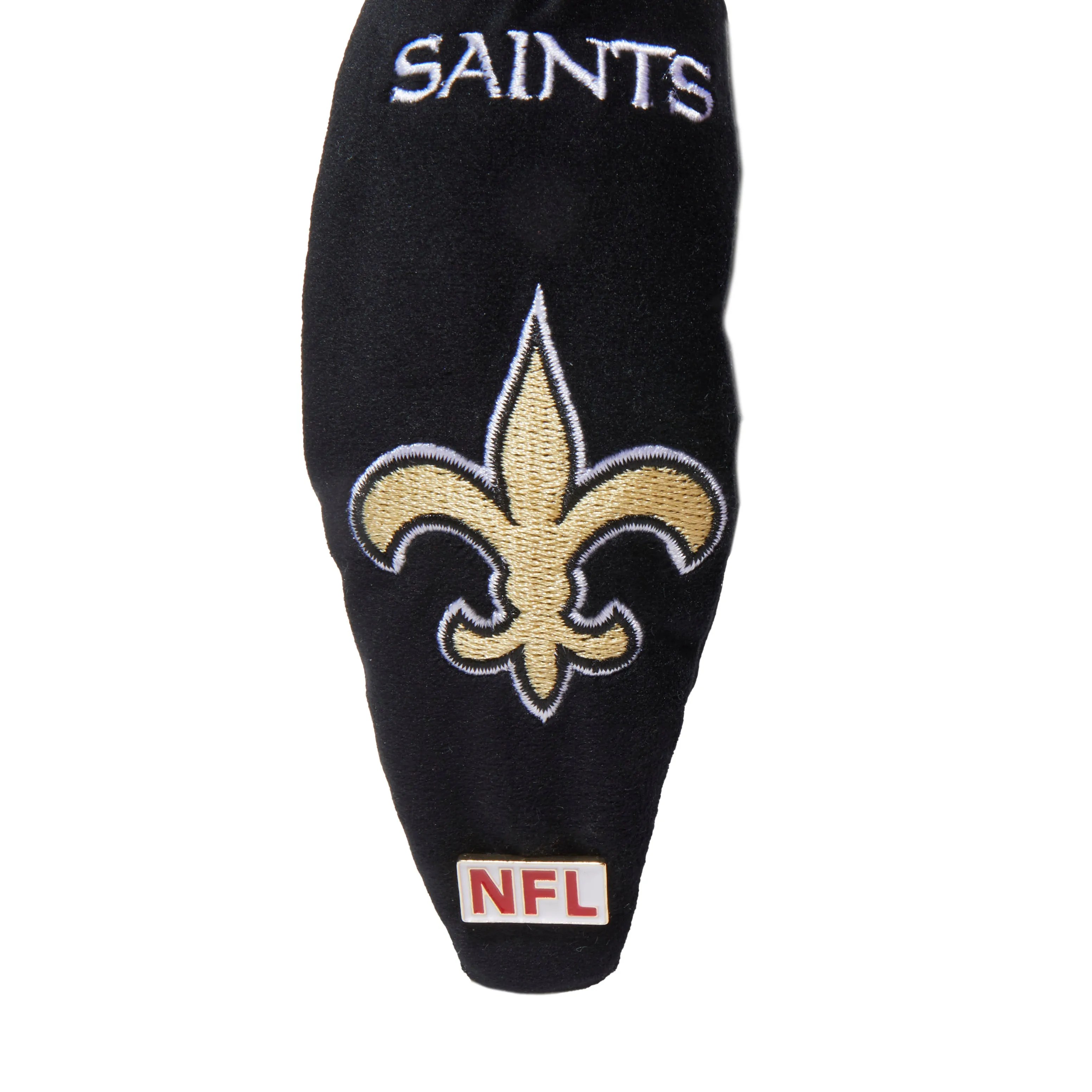 NEW ORLEANS SAINTS LELE SADOUGHI X NFL JET EMBROIDERED KNOTTED HEADBAND sold by Lele Sadoughi product image thumbnail 3