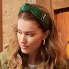 NEW YORK JETS LELE SADOUGHI X NFL GOTHAM GREEN EMBROIDERED KNOTTED HEADBAND sold by Lele Sadoughi