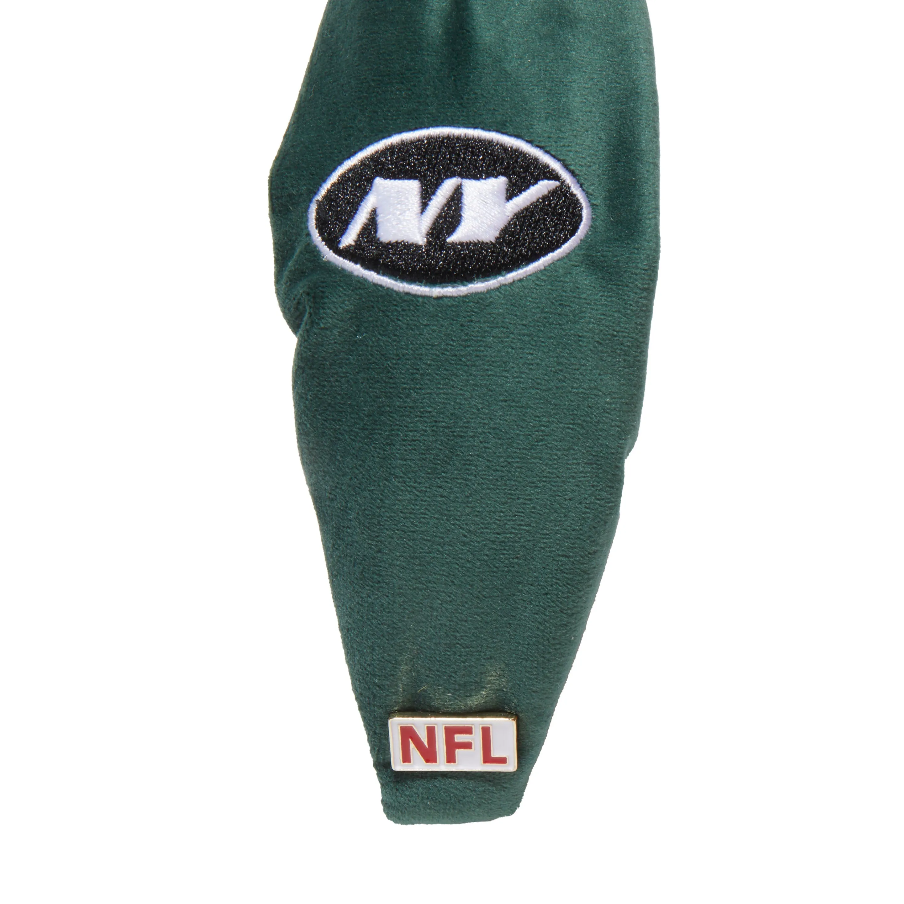NEW YORK JETS LELE SADOUGHI X NFL GOTHAM GREEN EMBROIDERED KNOTTED HEADBAND sold by Lele Sadoughi product image thumbnail 4