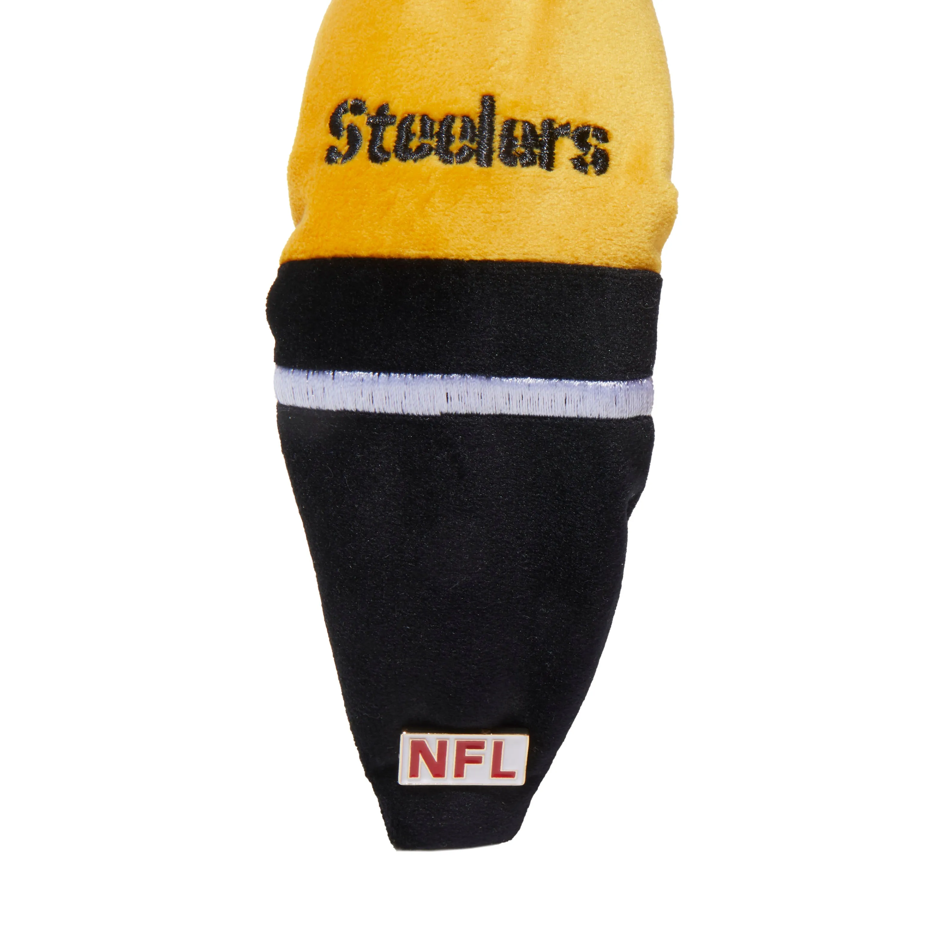 PITTSBURGH STEELERS LELE SADOUGHI X NFL GOLD EMBROIDERED KNOTTED HEADBAND sold by Lele Sadoughi product image thumbnail 3