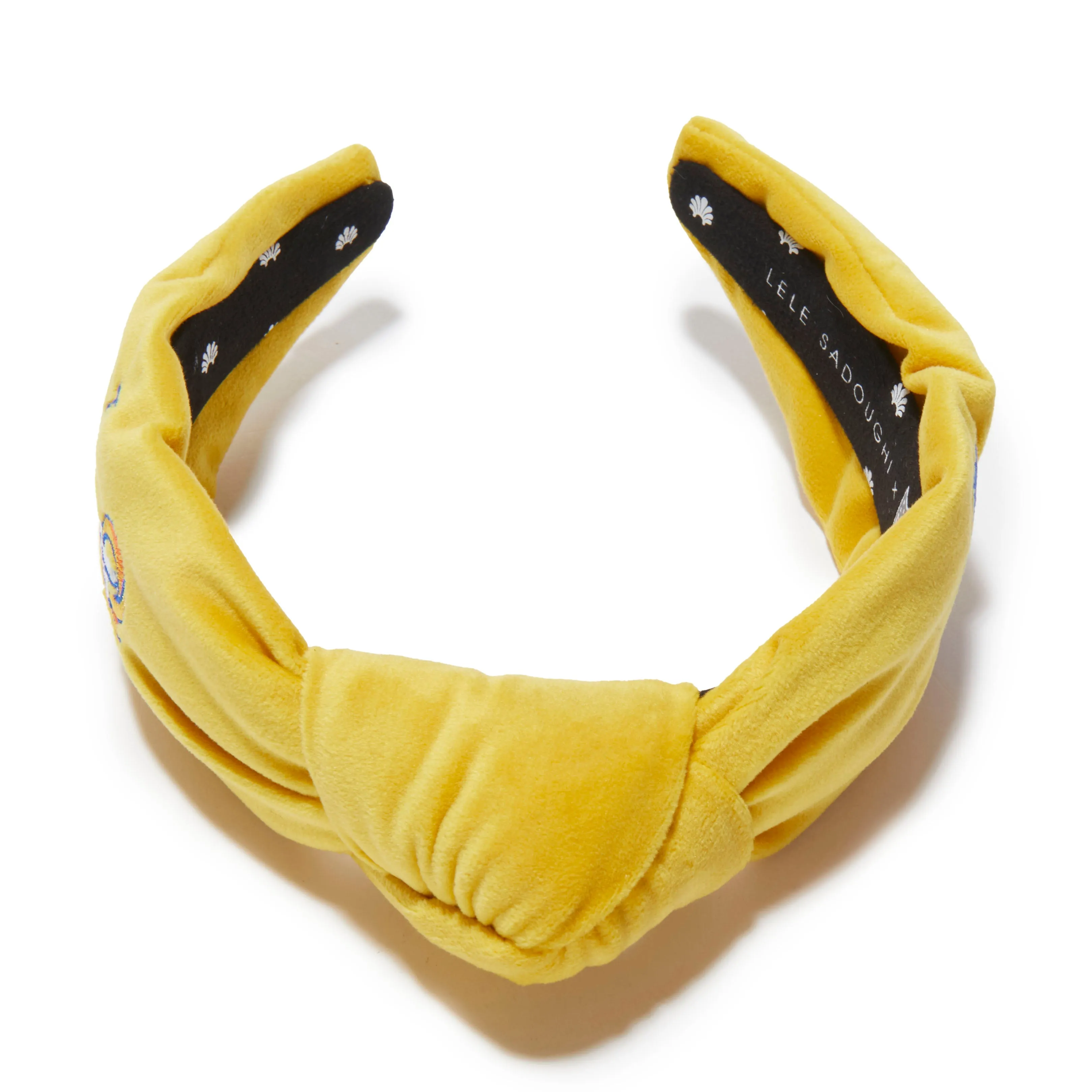 LOS ANGELES RAMS EMBROIDERED LELE SADOUGHI X NFL SOL KNOTTED HEADBAND sold by Lele Sadoughi product image thumbnail 3