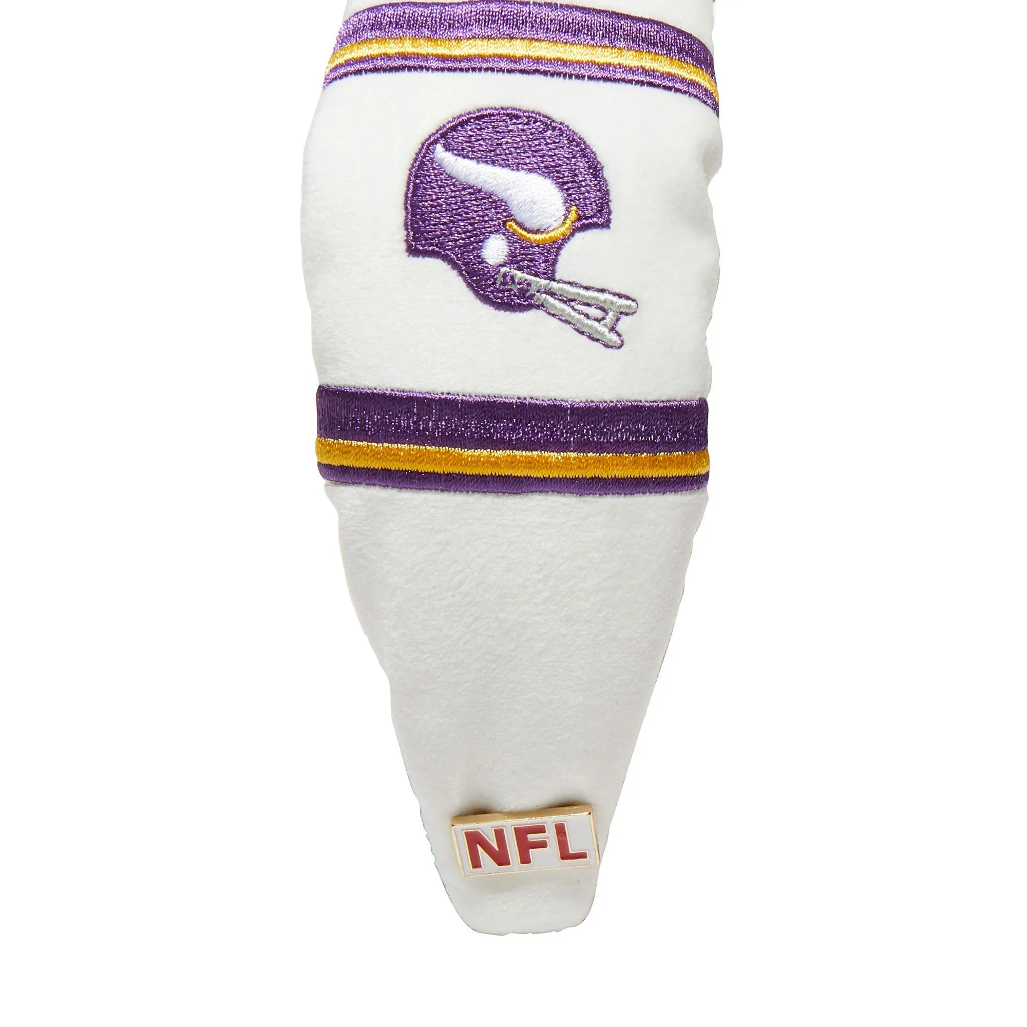 MINNESOTA VIKINGS LELE SADOUGHI X NFL IVORY EMBROIDERED KNOTTED HEADBAND sold by Lele Sadoughi product image thumbnail 4
