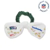 SEATTLE SEAHAWKS LELE SADOUGHI X NFL IVORY GREEN BOW SCRUNCHIE sold by Lele Sadoughi