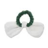 SEATTLE SEAHAWKS LELE SADOUGHI X NFL IVORY GREEN BOW SCRUNCHIE sold by Lele Sadoughi