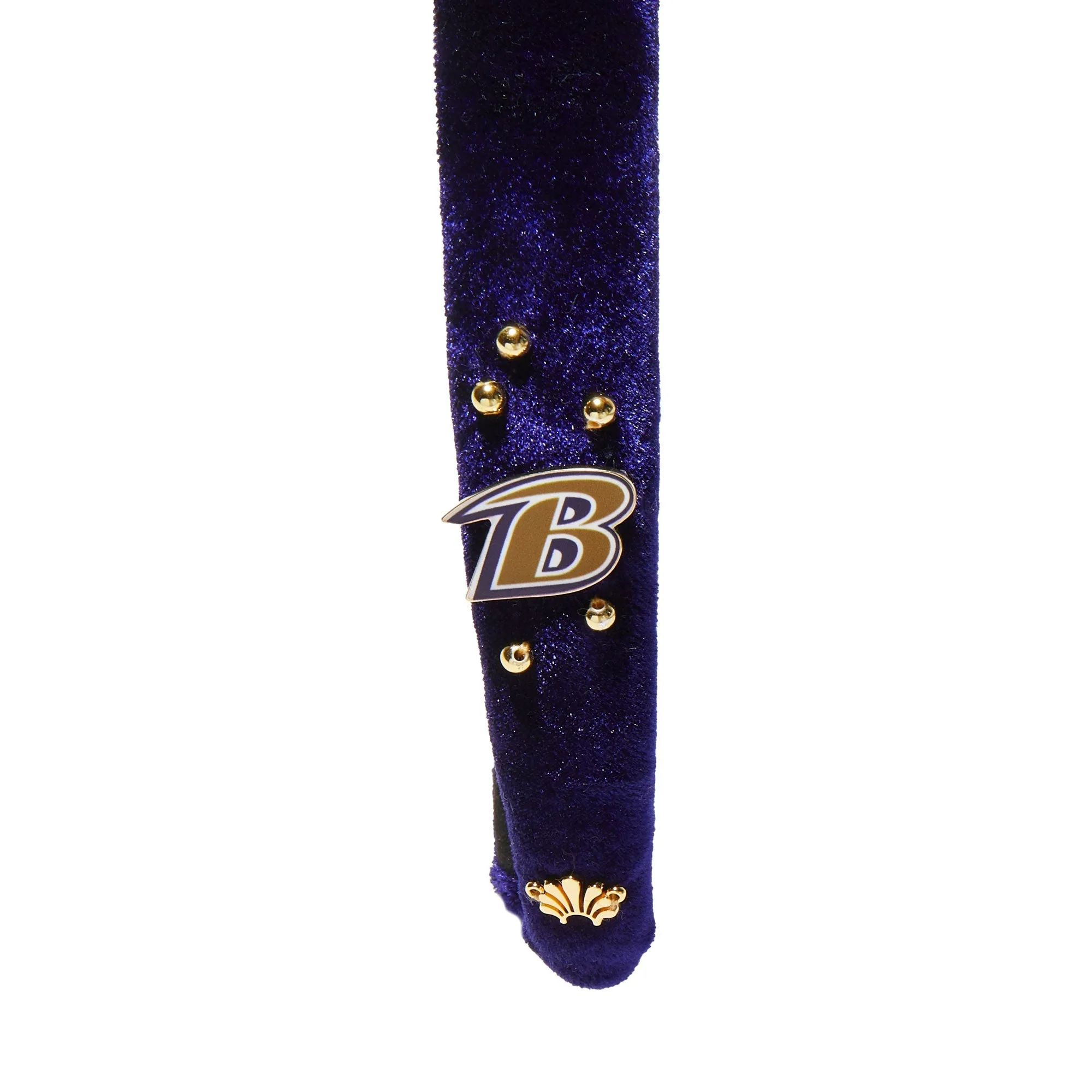 BALTIMORE RAVENS LELE SADOUGHI X NFL PURPLE CHARLOTTE HEADBAND sold by Lele Sadoughi product image thumbnail 4