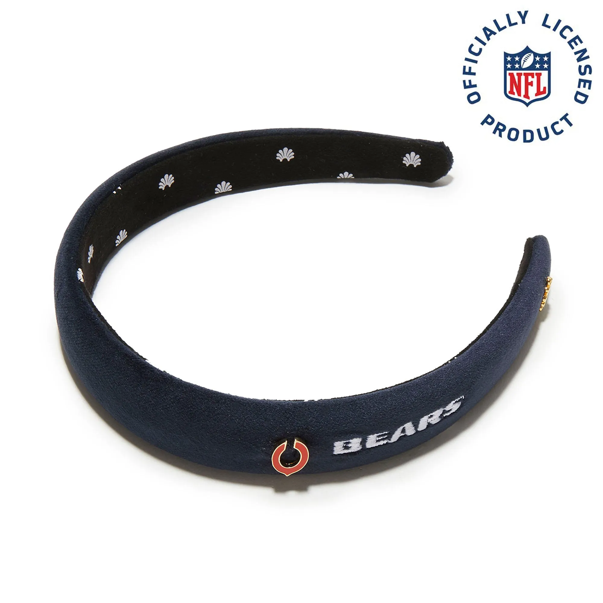 CHICAGO BEARS LELE SADOUGHI X NFL NAVY CHARLOTTE HEADBAND sold by Lele Sadoughi