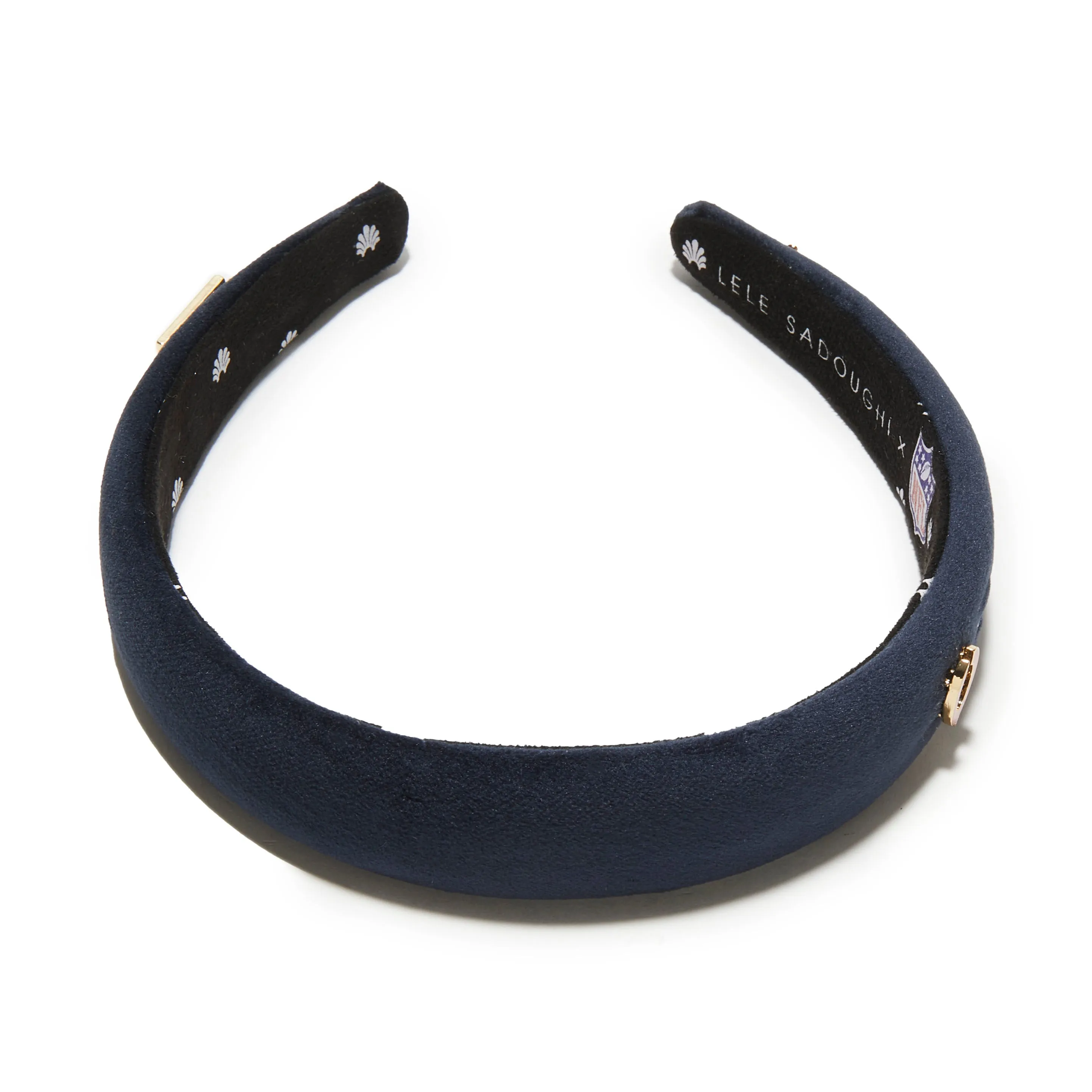 CHICAGO BEARS LELE SADOUGHI X NFL NAVY CHARLOTTE HEADBAND sold by Lele Sadoughi product image thumbnail 2