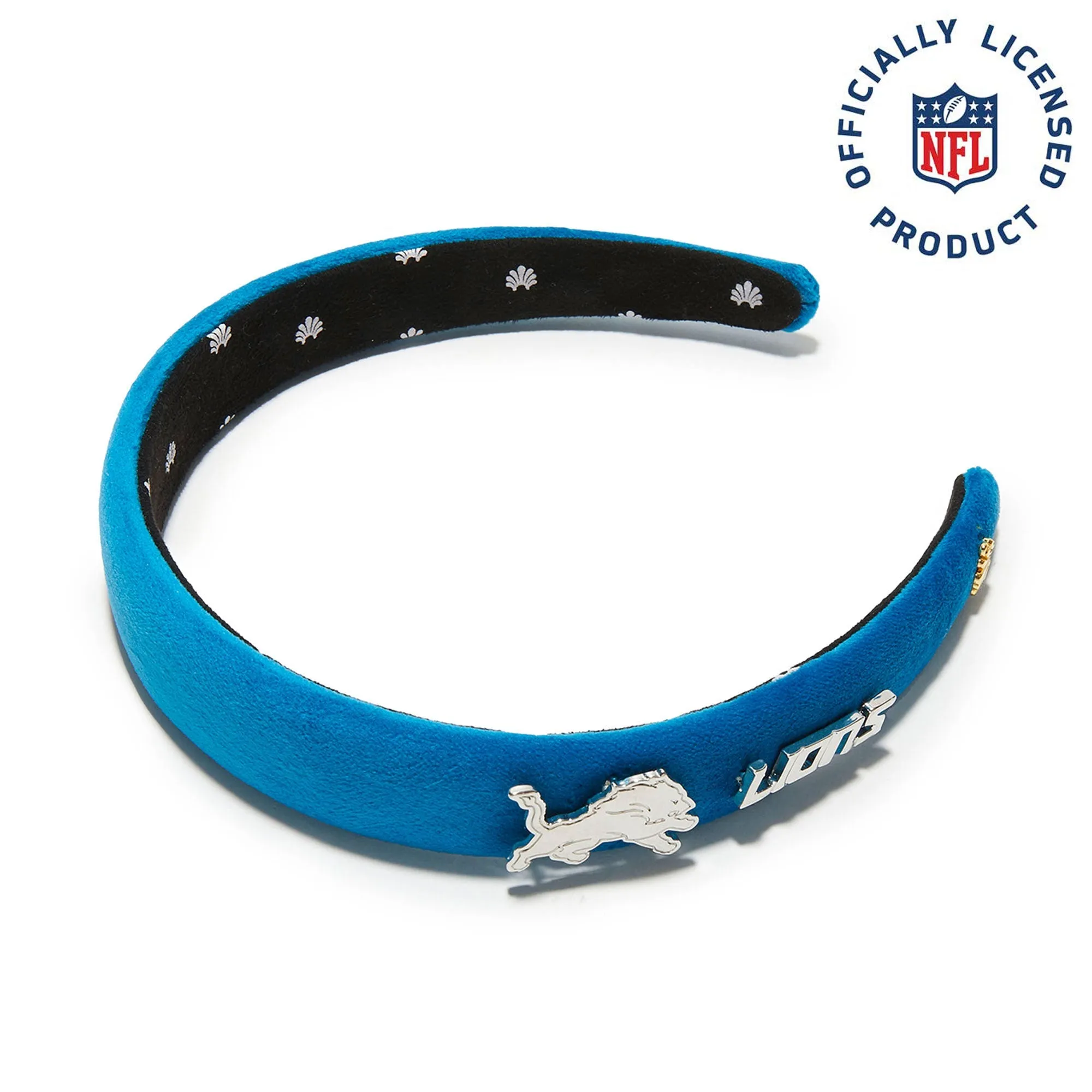 DETROIT LIONS LELE SADOUGHI X NFL BLUE CHARLOTTE HEADBAND sold by Lele Sadoughi