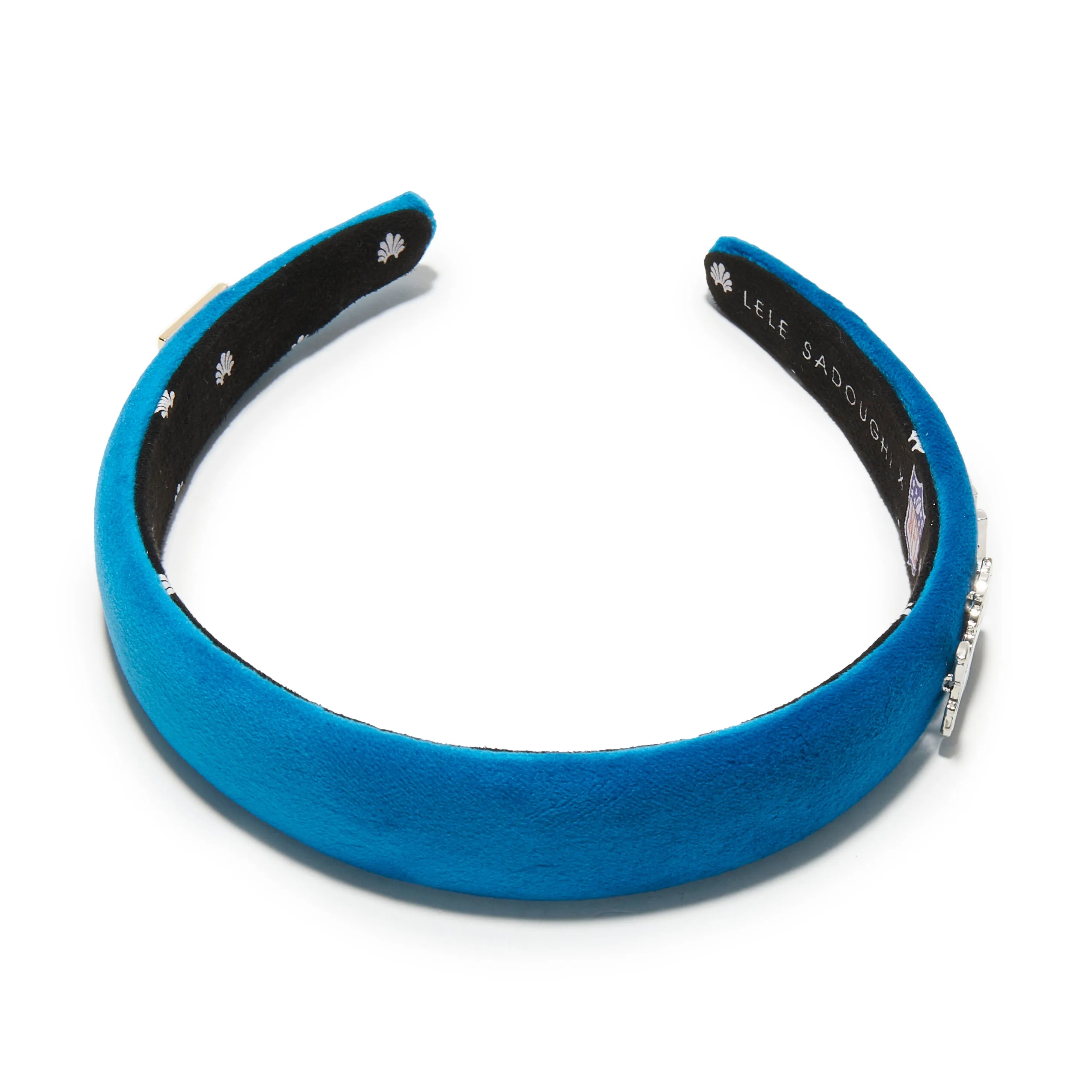 DETROIT LIONS LELE SADOUGHI X NFL BLUE CHARLOTTE HEADBAND sold by Lele Sadoughi product image thumbnail 2