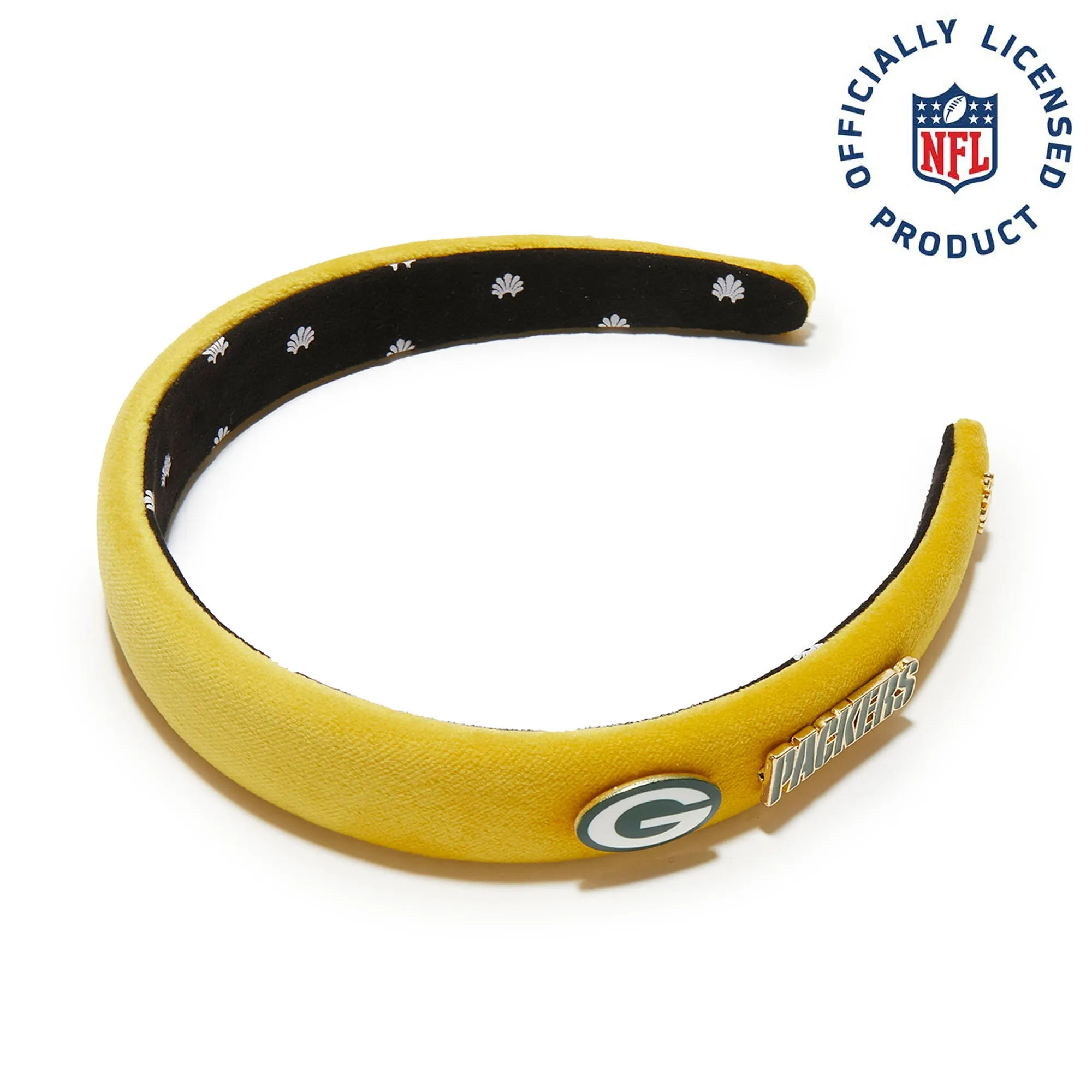 GREEN BAY PACKERS LELE SADOUGHI X NFL GOLD CHARLOTTE HEADBAND sold by Lele Sadoughi