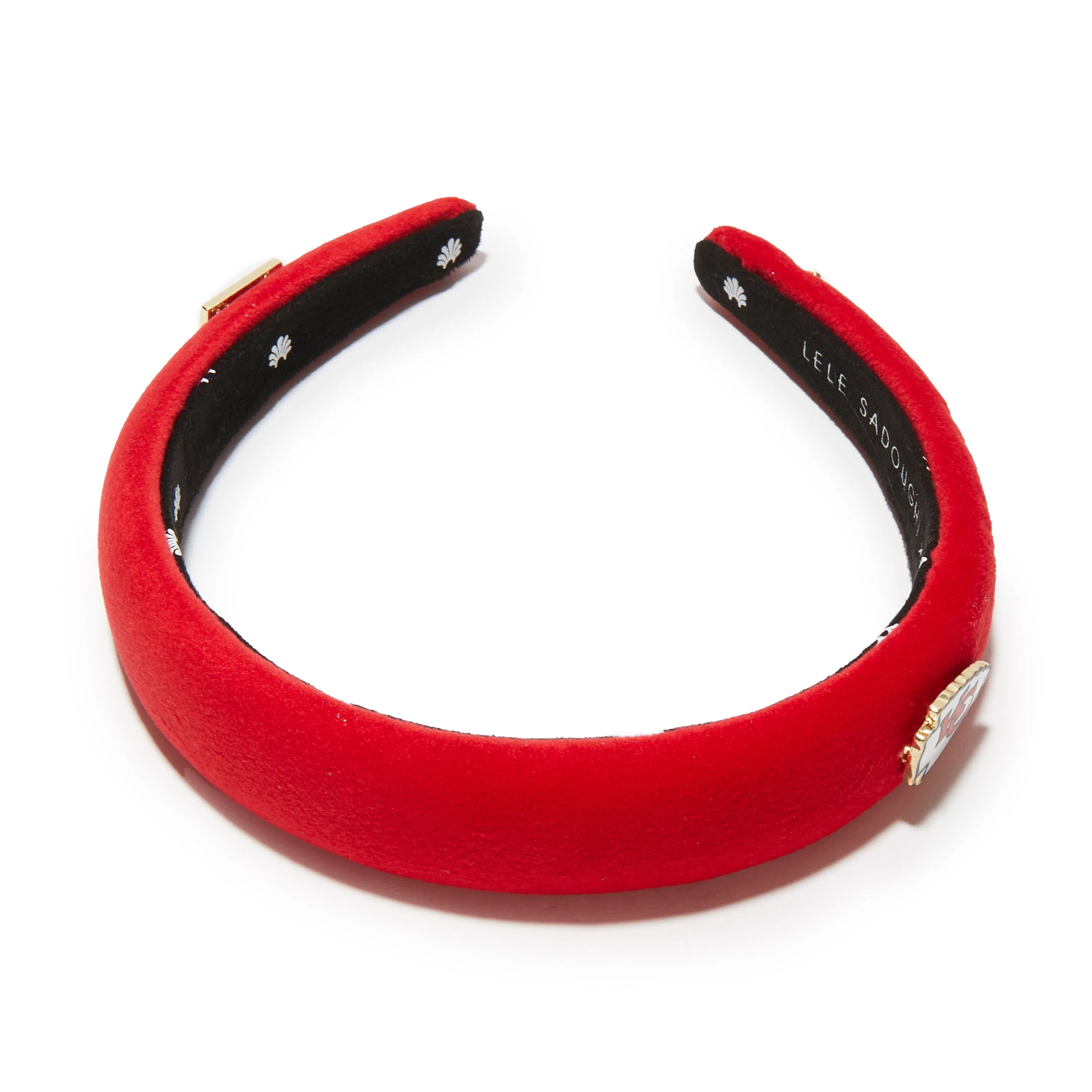 KANSAS CITY CHIEFS LELE SADOUGHI X NFL RED CHARLOTTE HEADBAND sold by Lele Sadoughi product image thumbnail 3