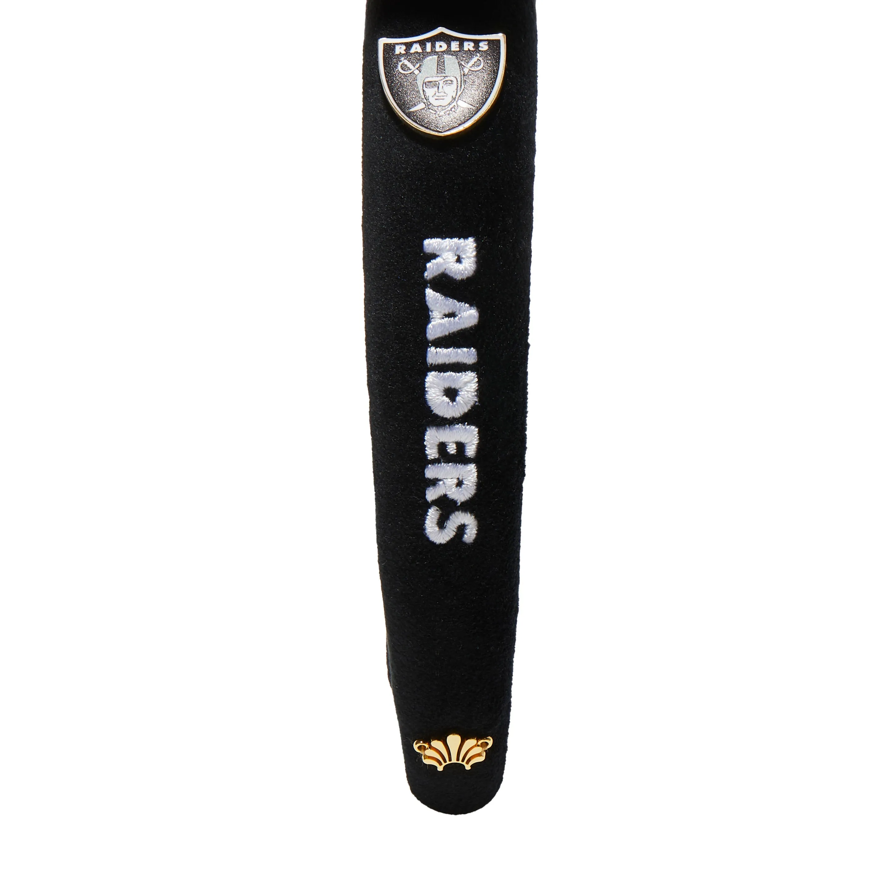 LAS VEGAS RAIDERS LELE SADOUGHI X NFL JET CHARLOTTE HEADBAND sold by Lele Sadoughi product image thumbnail 4