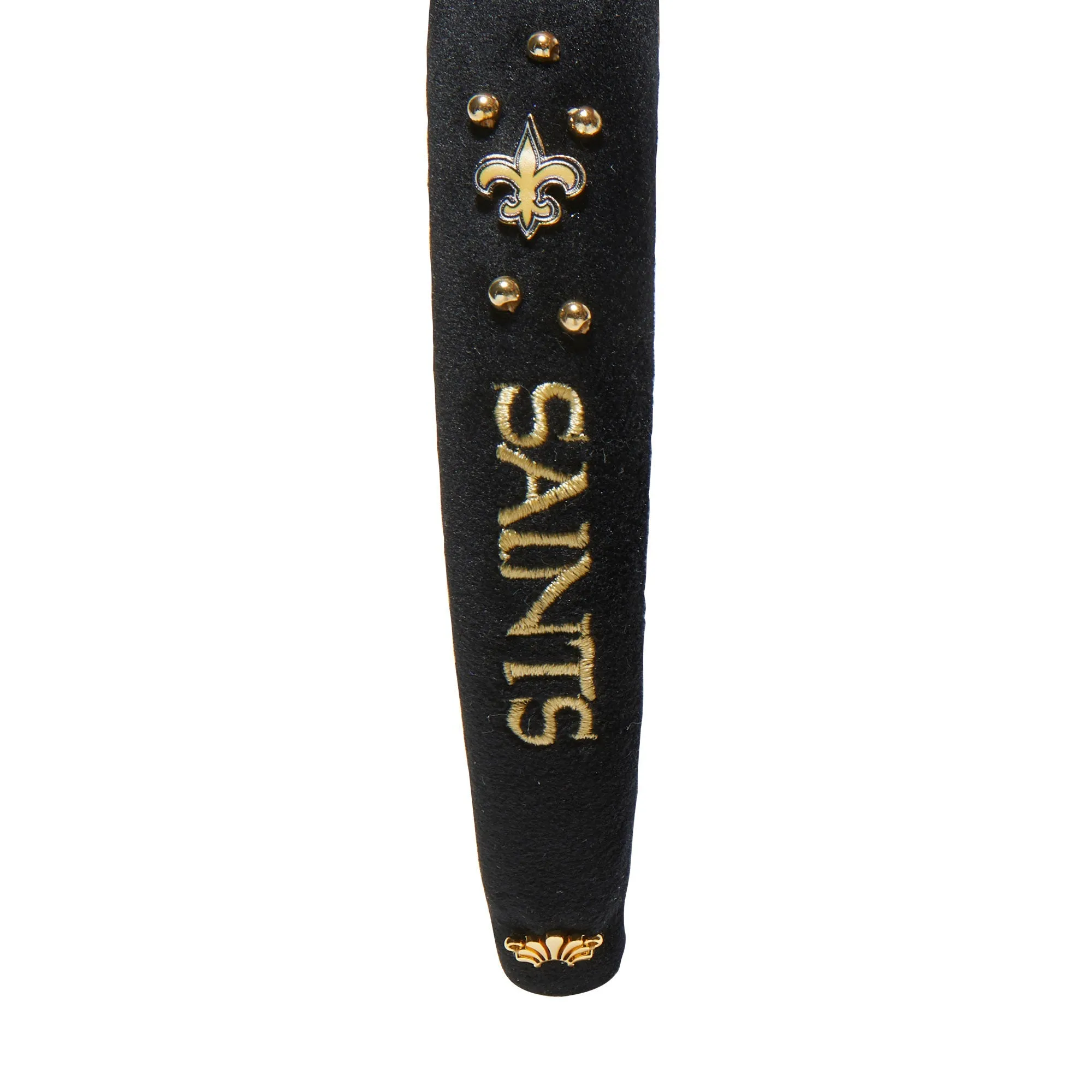 NEW ORLEANS SAINTS LELE SADOUGHI X NFL JET CHARLOTTE HEADBAND sold by Lele Sadoughi product image thumbnail 4
