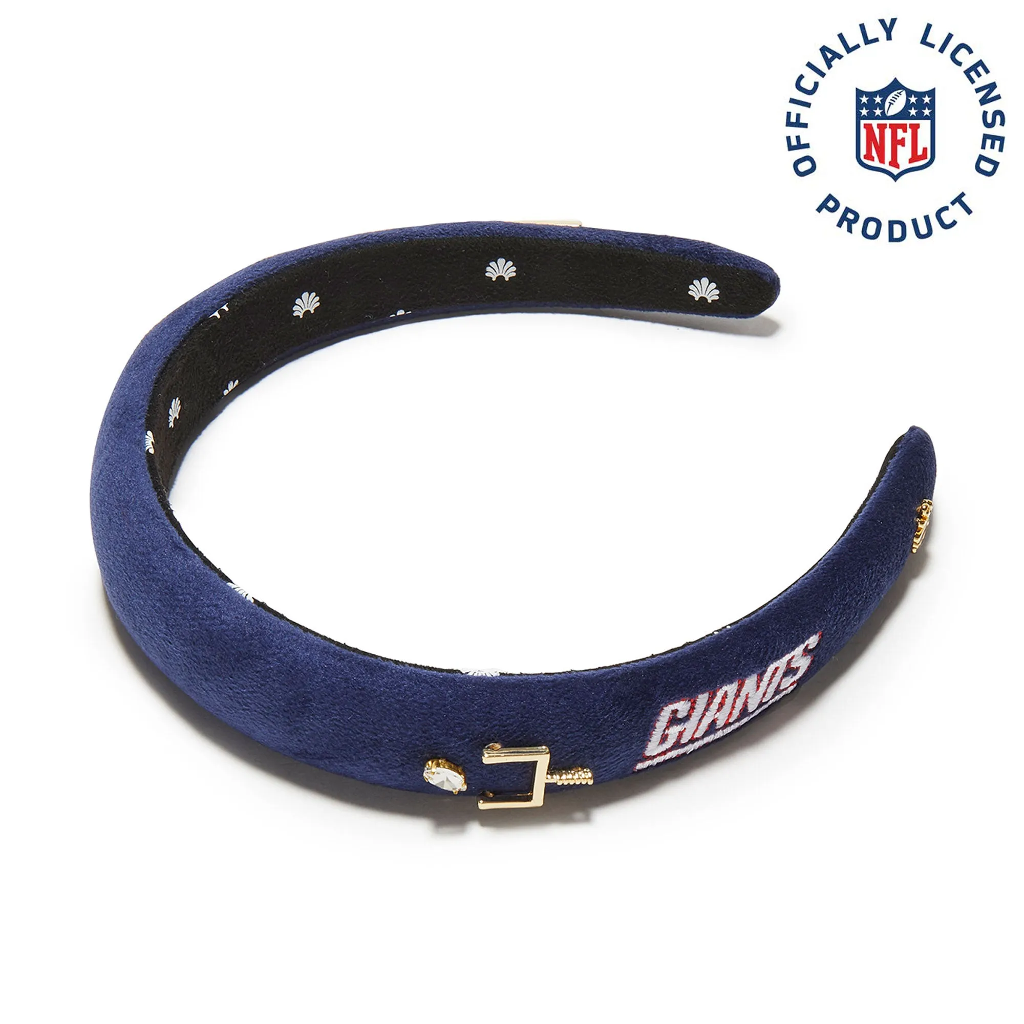 NEW YORK GIANTS LELE SADOUGHI X NFL BLUE CHARLOTTE HEADBAND sold by Lele Sadoughi
