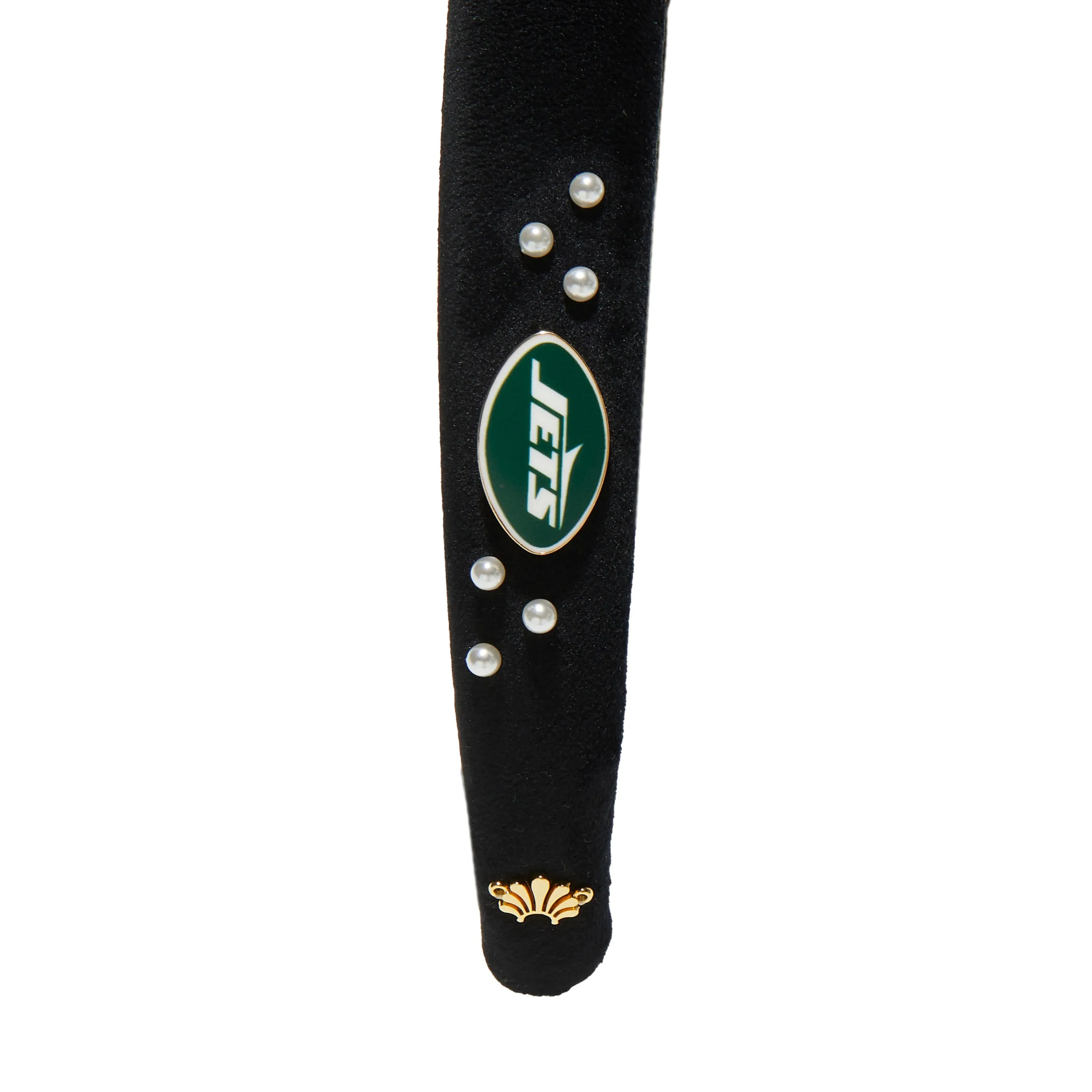 NEW YORK JETS LELE SADOUGHI X NFL JET CHARLOTTE HEADBAND sold by Lele Sadoughi product image thumbnail 2