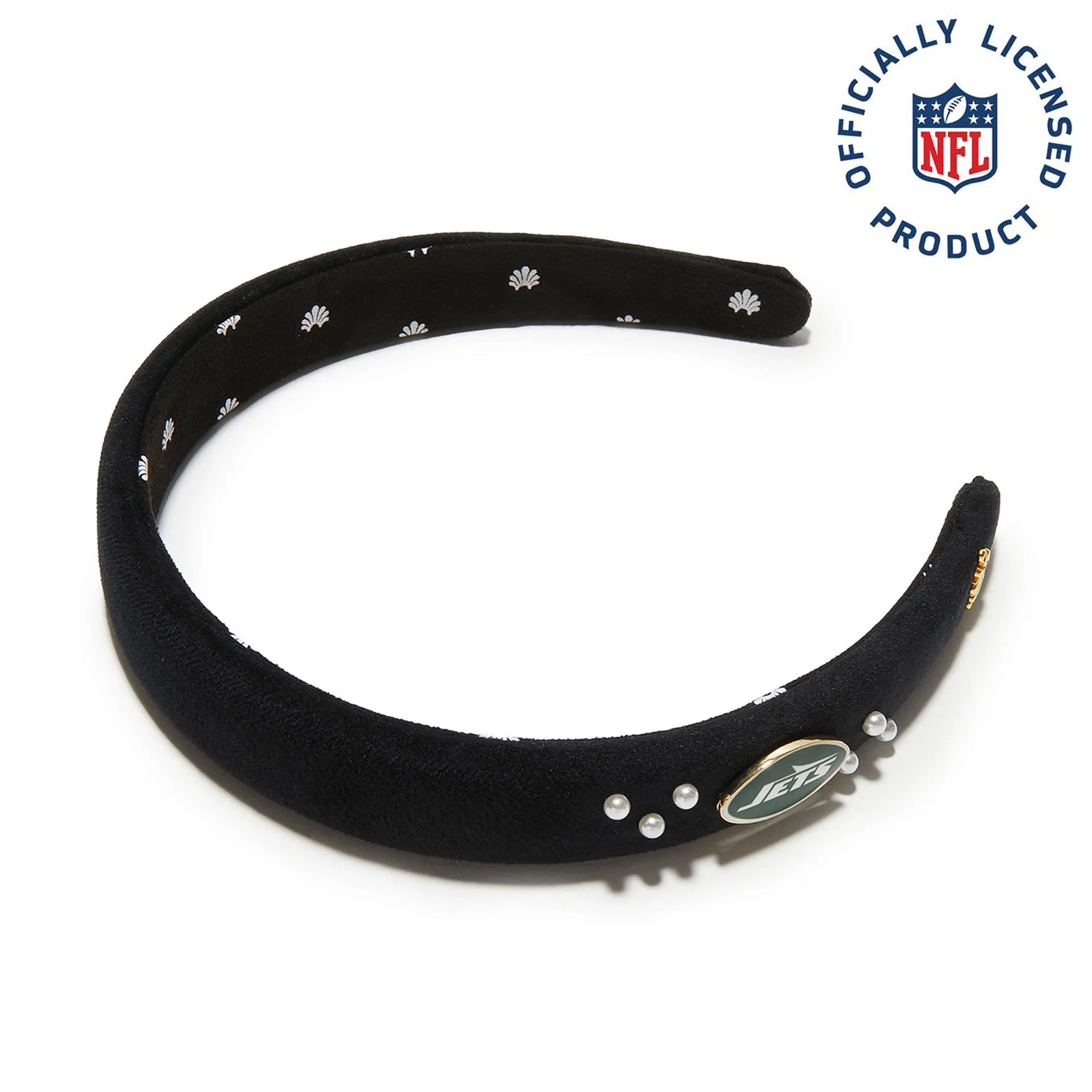NEW YORK JETS LELE SADOUGHI X NFL JET CHARLOTTE HEADBAND sold by Lele Sadoughi