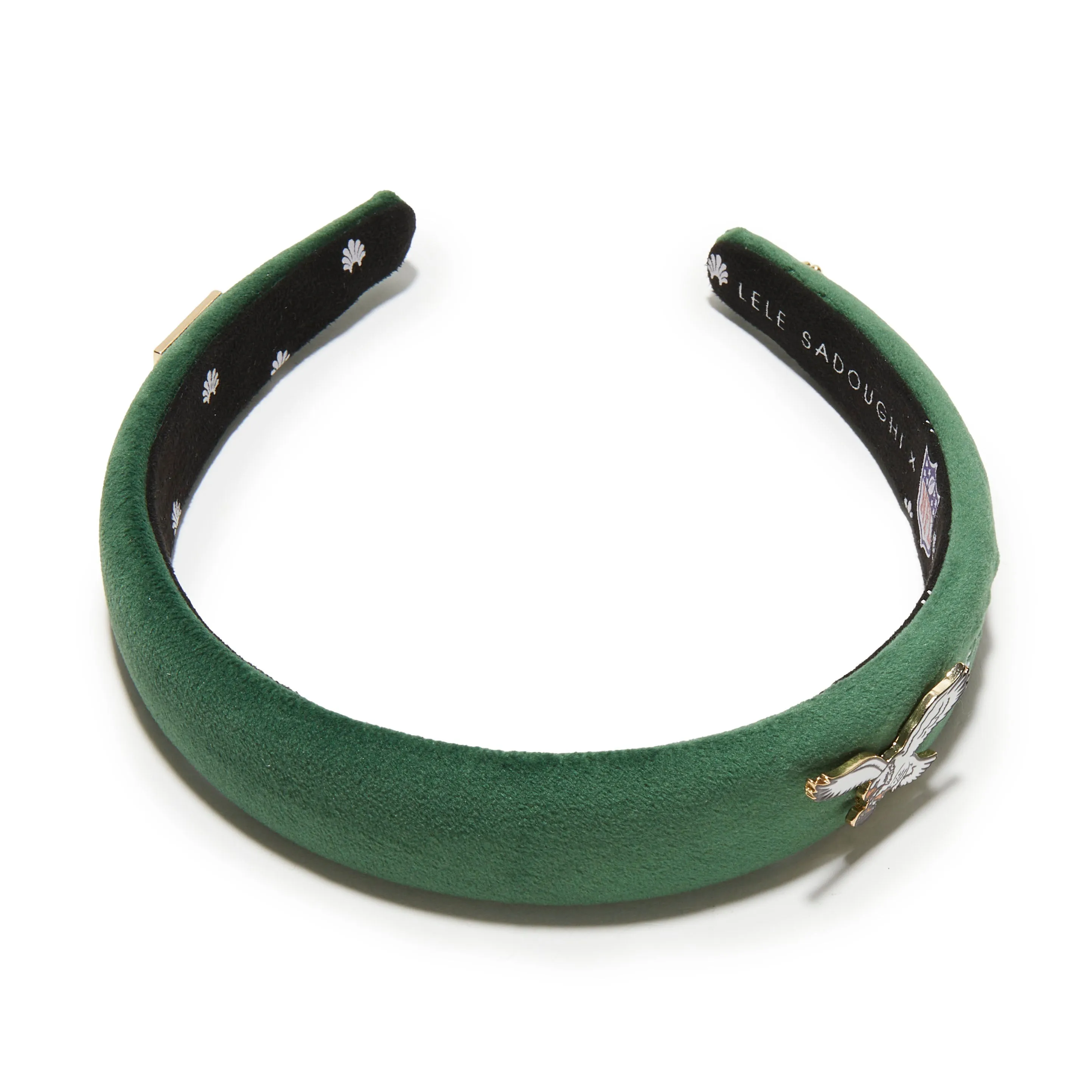 PHILADELPHIA EAGLES LELE SADOUGHI X NFL KELLY GREEN CHARLOTTE HEADBAND sold by Lele Sadoughi product image thumbnail 2
