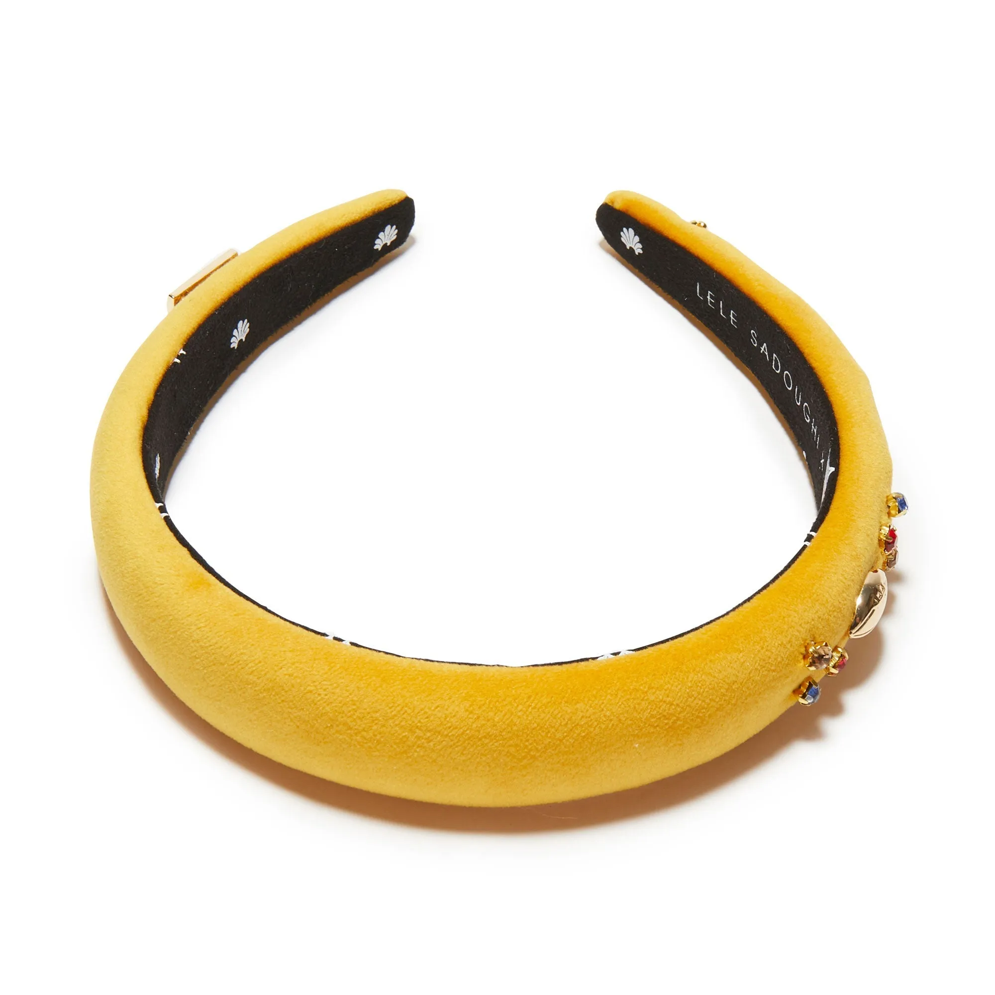 PITTSBURGH STEELERS LELE SADOUGHI X NFL GOLD CHARLOTTE HEADBAND sold by Lele Sadoughi product image thumbnail 3