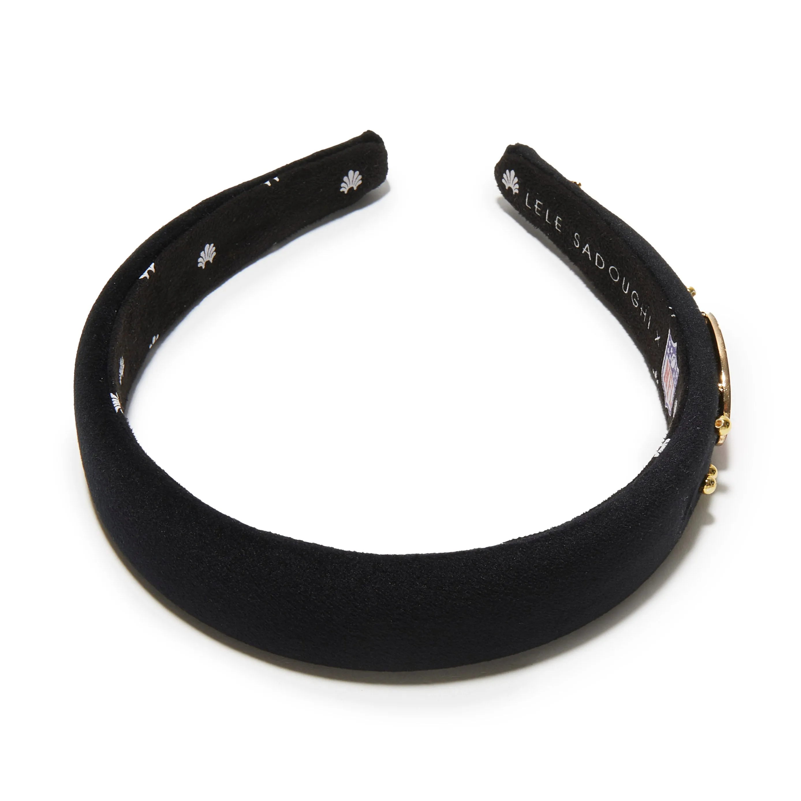 SF 49ERS LELE SADOUGHI X NFL JET CHARLOTTE HEADBAND sold by Lele Sadoughi product image thumbnail 3