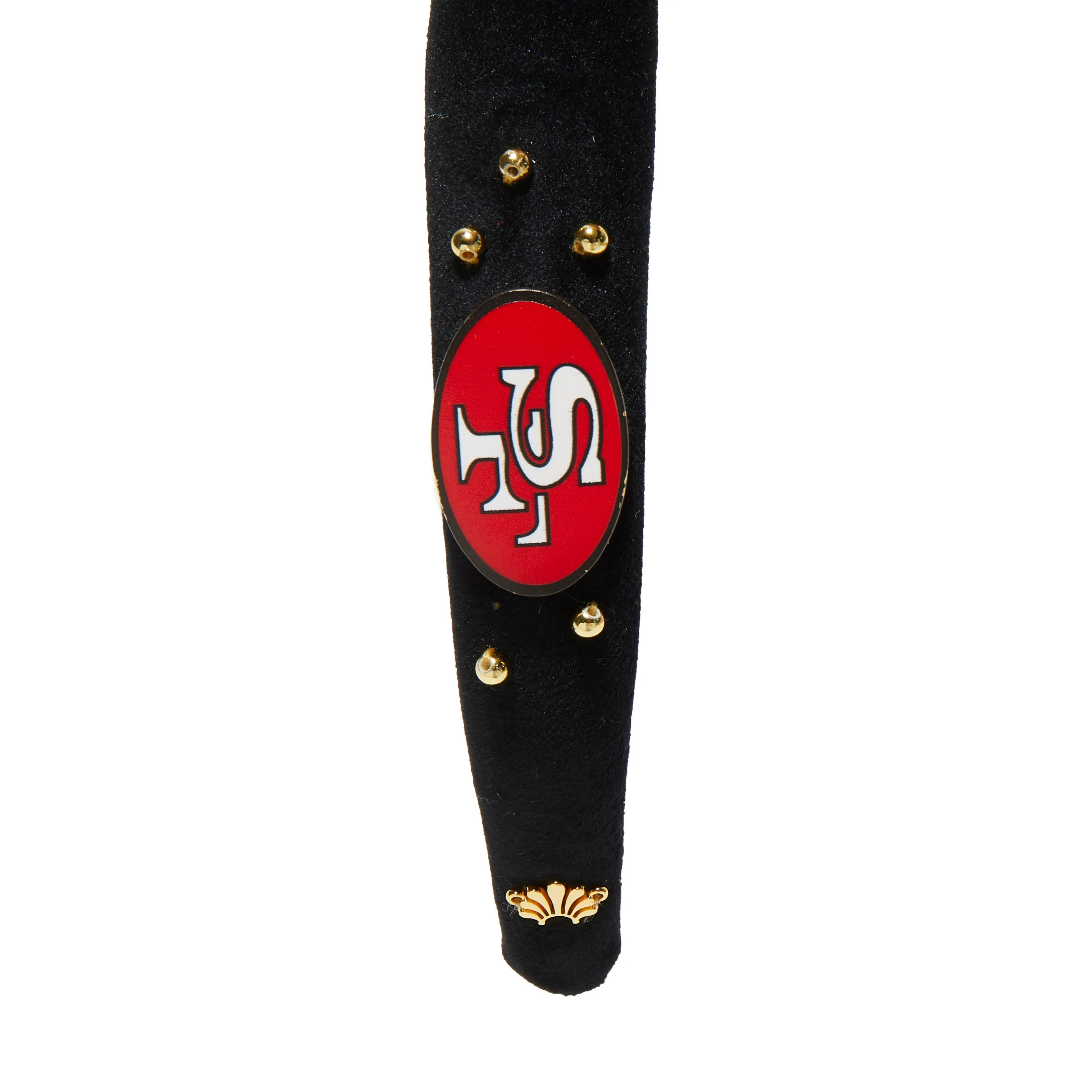 SF 49ERS LELE SADOUGHI X NFL JET CHARLOTTE HEADBAND sold by Lele Sadoughi product image thumbnail 4