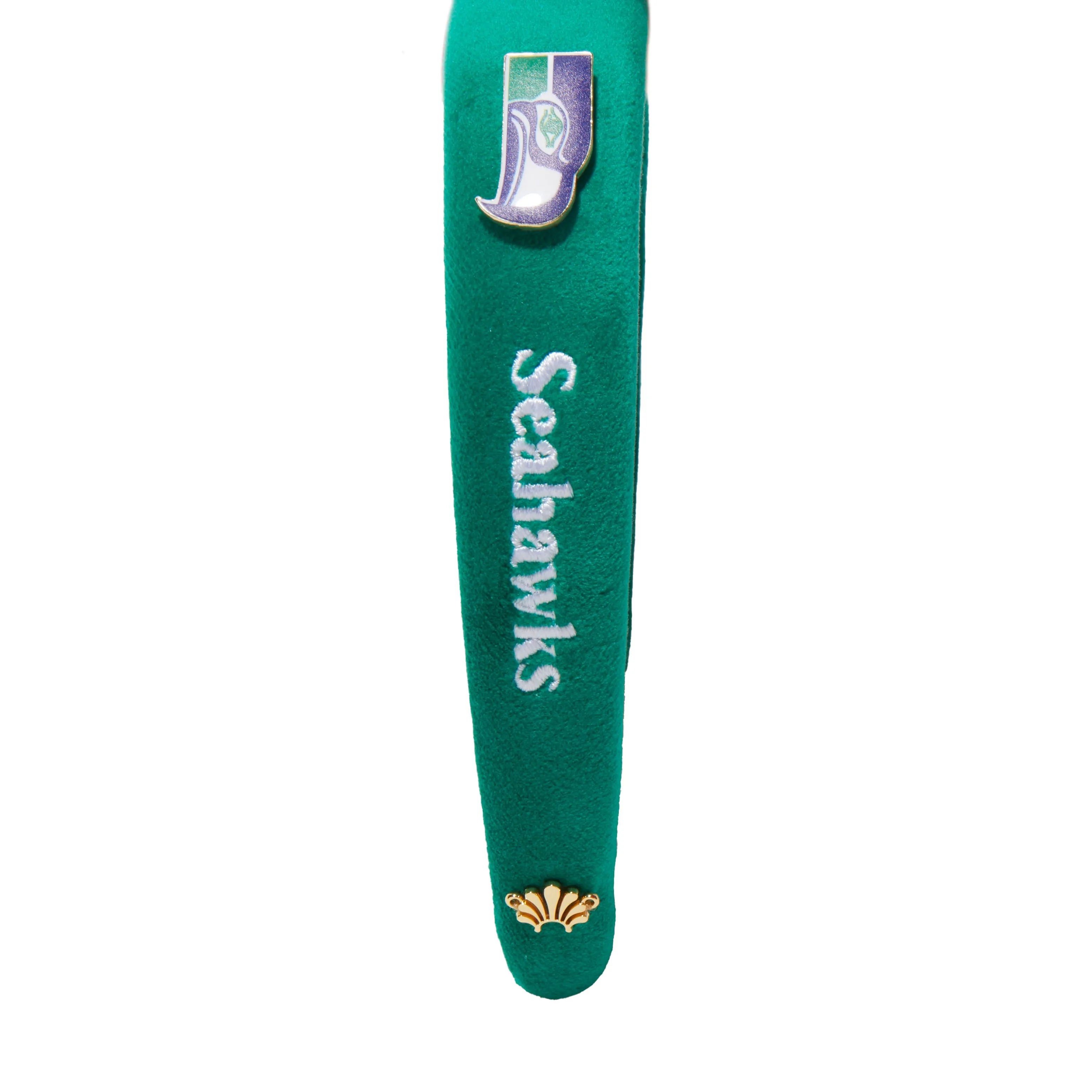 SEATTLE SEAHAWKS LELE SADOUGHI X NFL GREEN CHARLOTTE HEADBAND sold by Lele Sadoughi product image thumbnail 4