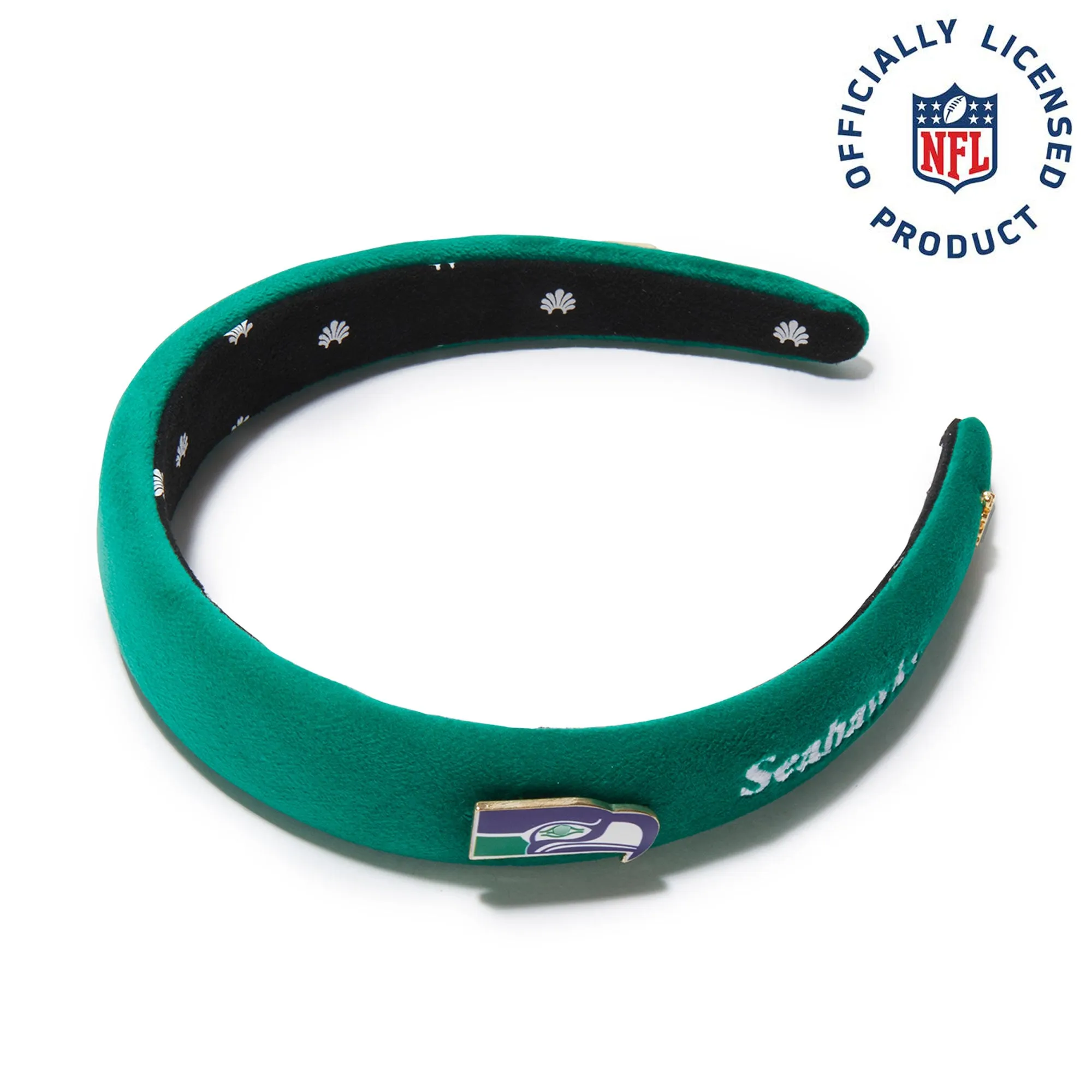 SEATTLE SEAHAWKS LELE SADOUGHI X NFL GREEN CHARLOTTE HEADBAND sold by Lele Sadoughi