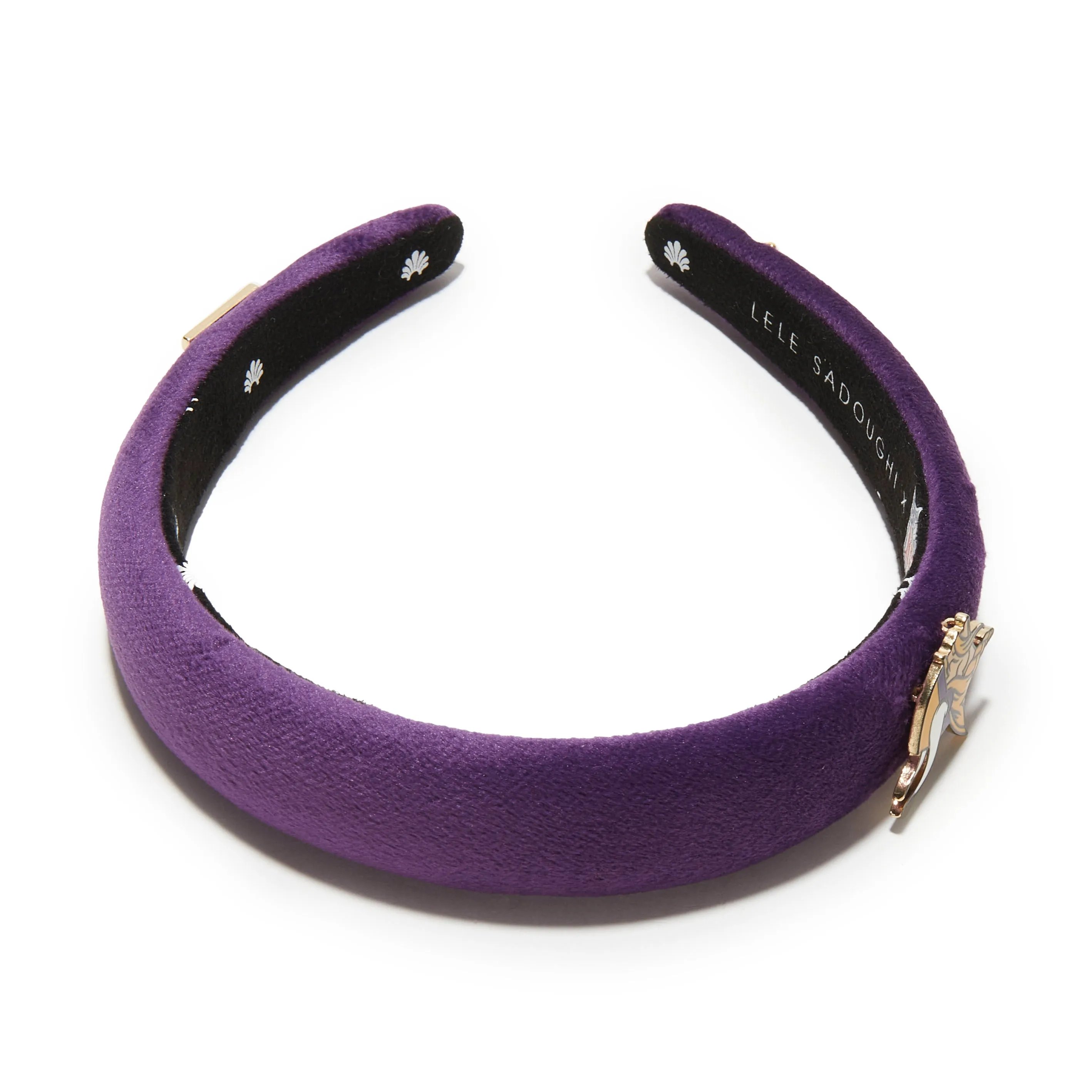 MINNESOTA VIKINGS LELE SADOUGHI X NFL PURPLE CHARLOTTE HEADBAND sold by Lele Sadoughi product image thumbnail 4