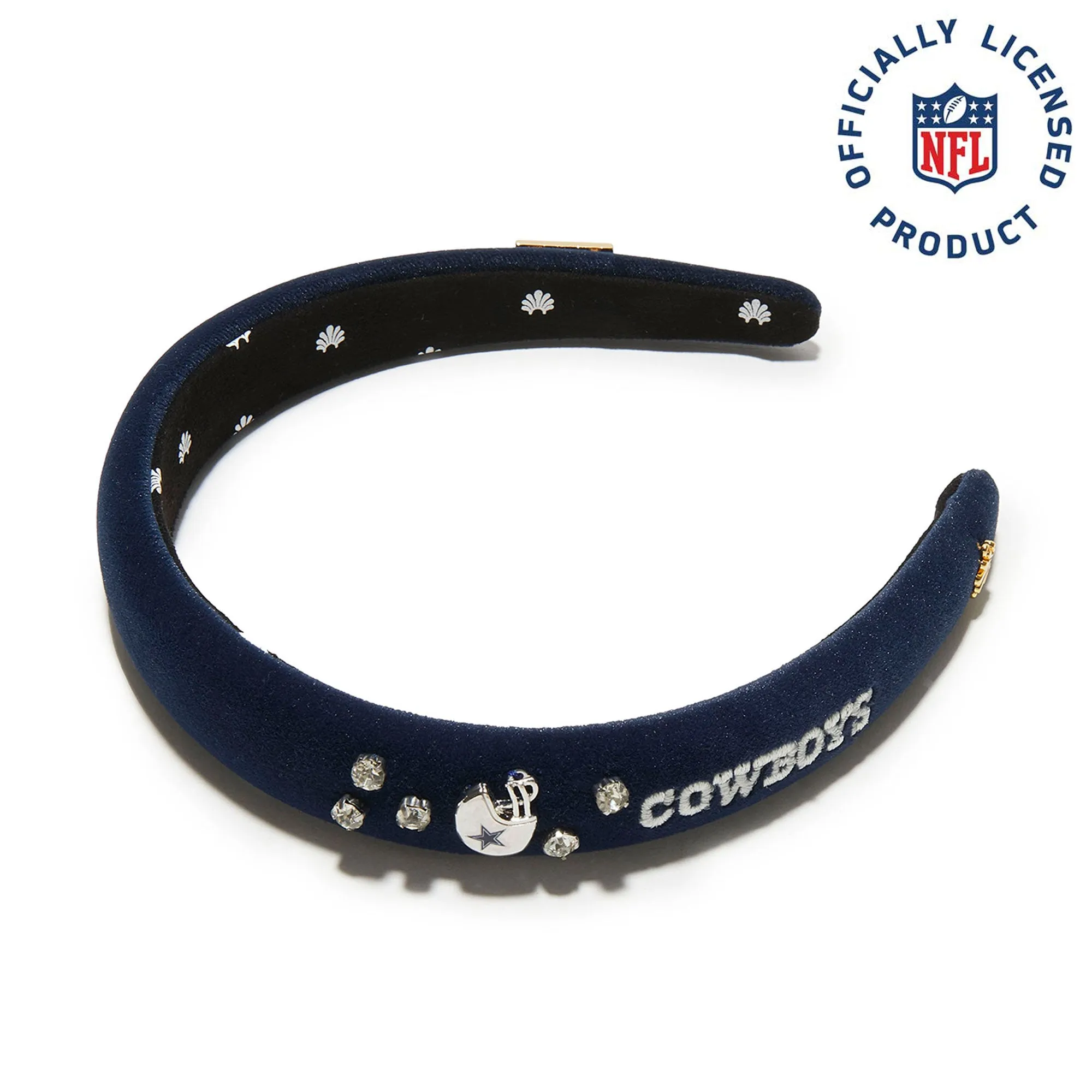 DALLAS COWBOYS LELE SADOUGHI X NFL NAVY BLUE CHARLOTTE HEADBAND sold by Lele Sadoughi