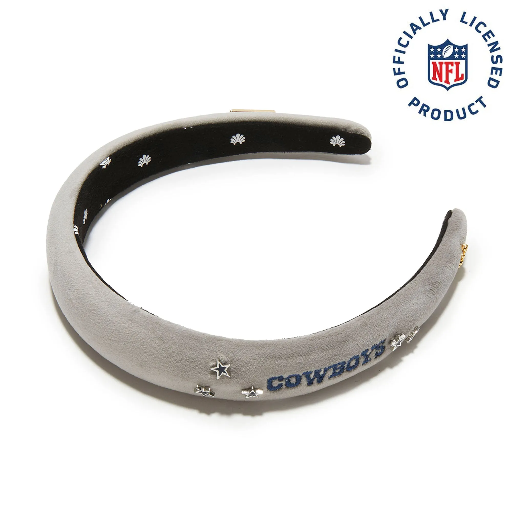 DALLAS COWBOYS LELE SADOUGHI X NFL GREY CHARLOTTE HEADBAND sold by Lele Sadoughi