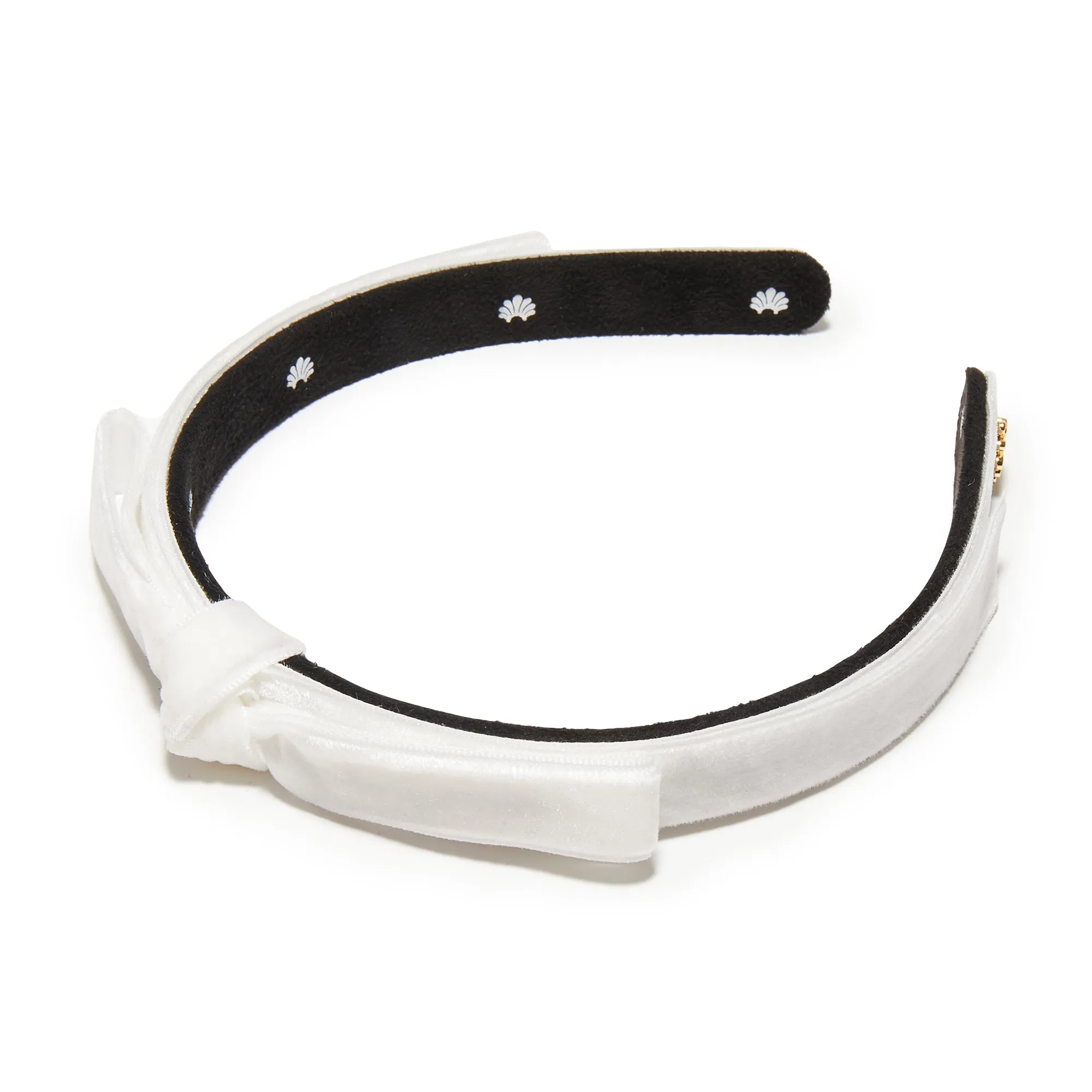 IVORY BARDOT RIBBON HEADBAND sold by Lele Sadoughi