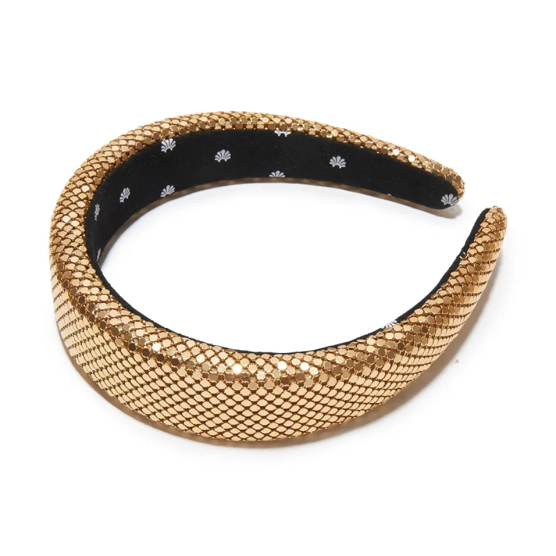 BRONZE ALICE CHAIN MAIL HEADBAND sold by Lele Sadoughi