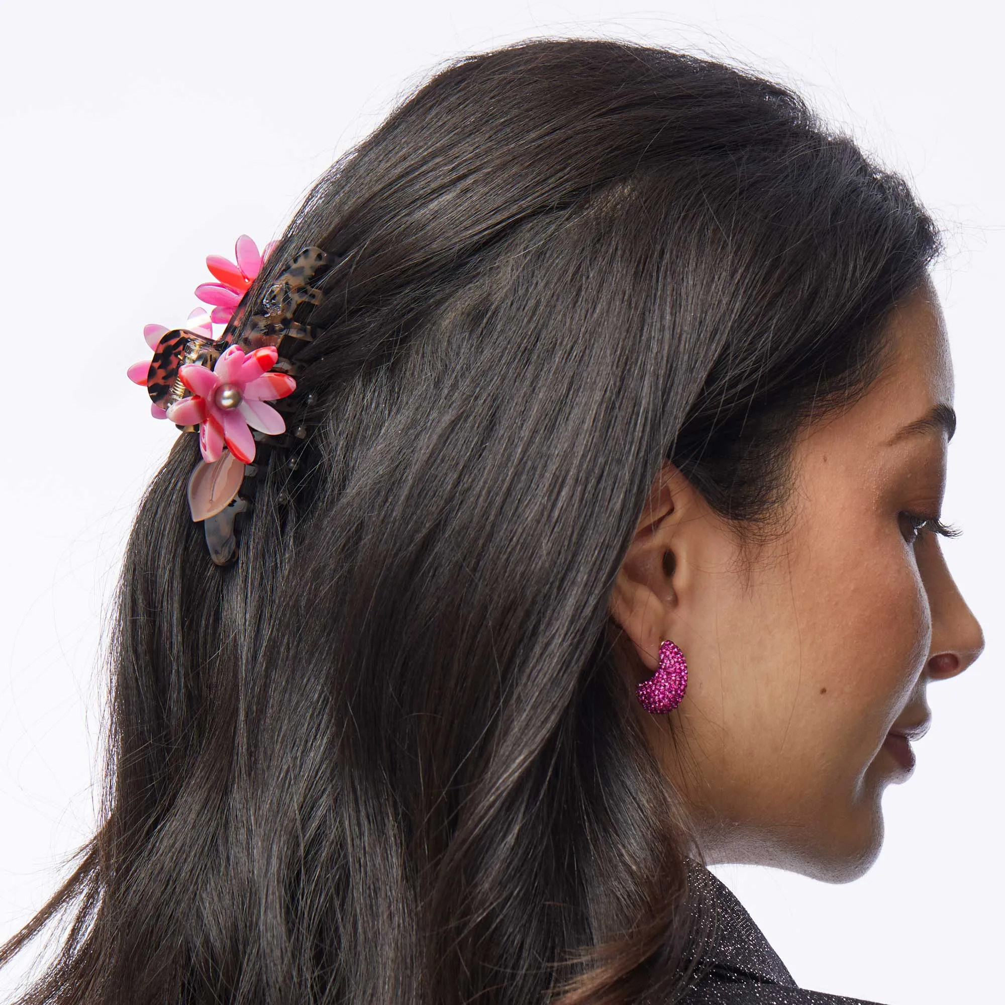 CHEETAH PETUNIA CLAW CLIP sold by Lele Sadoughi product image thumbnail 2