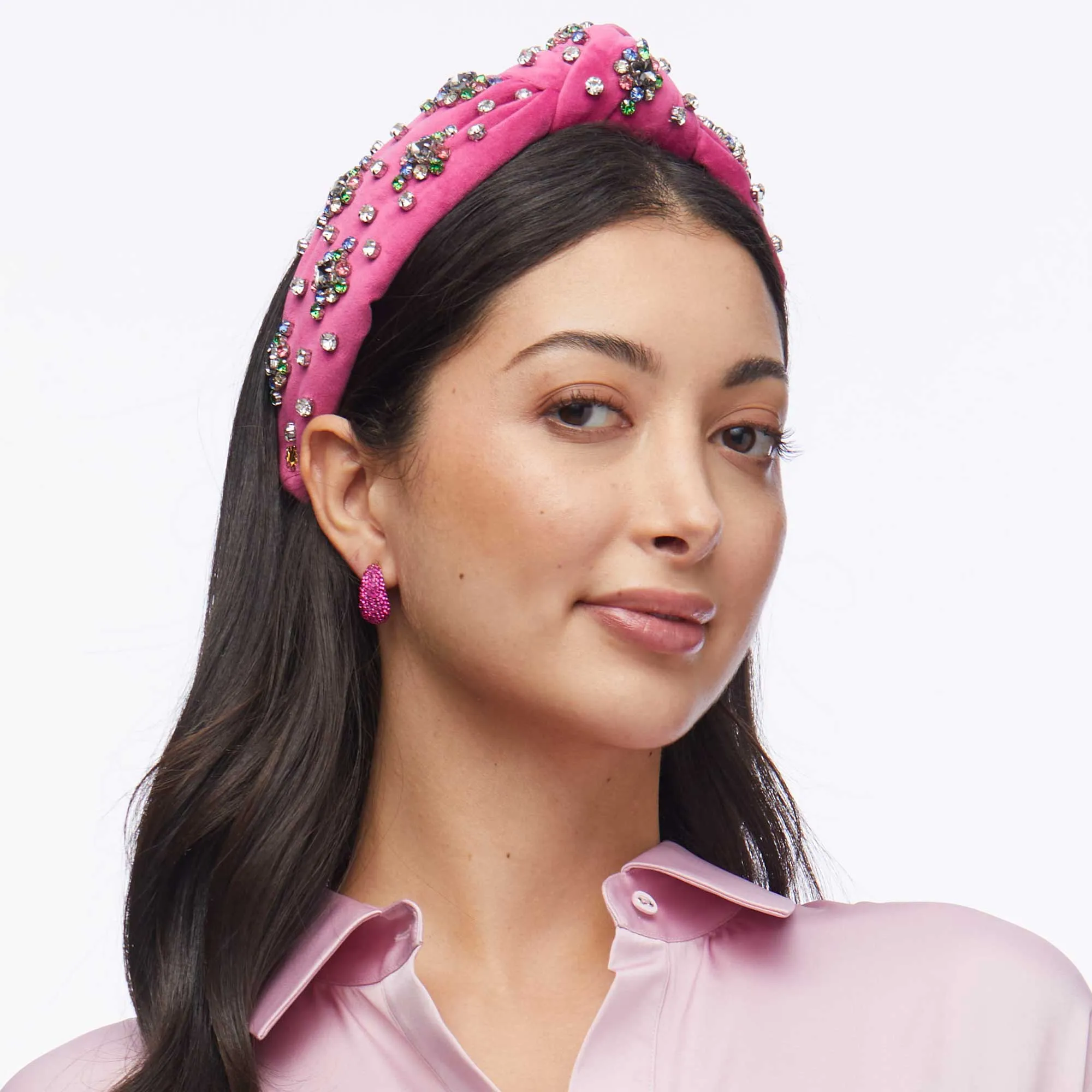 HARLEQUIN RAINBOW KNOTTED TWINKLE CRYSTAL HEADBAND sold by Lele Sadoughi product image thumbnail 4